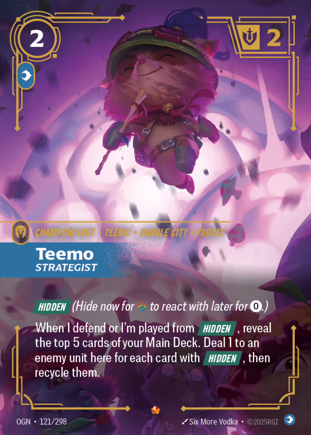 Teemo, Strategist, Origins, Standard printing
