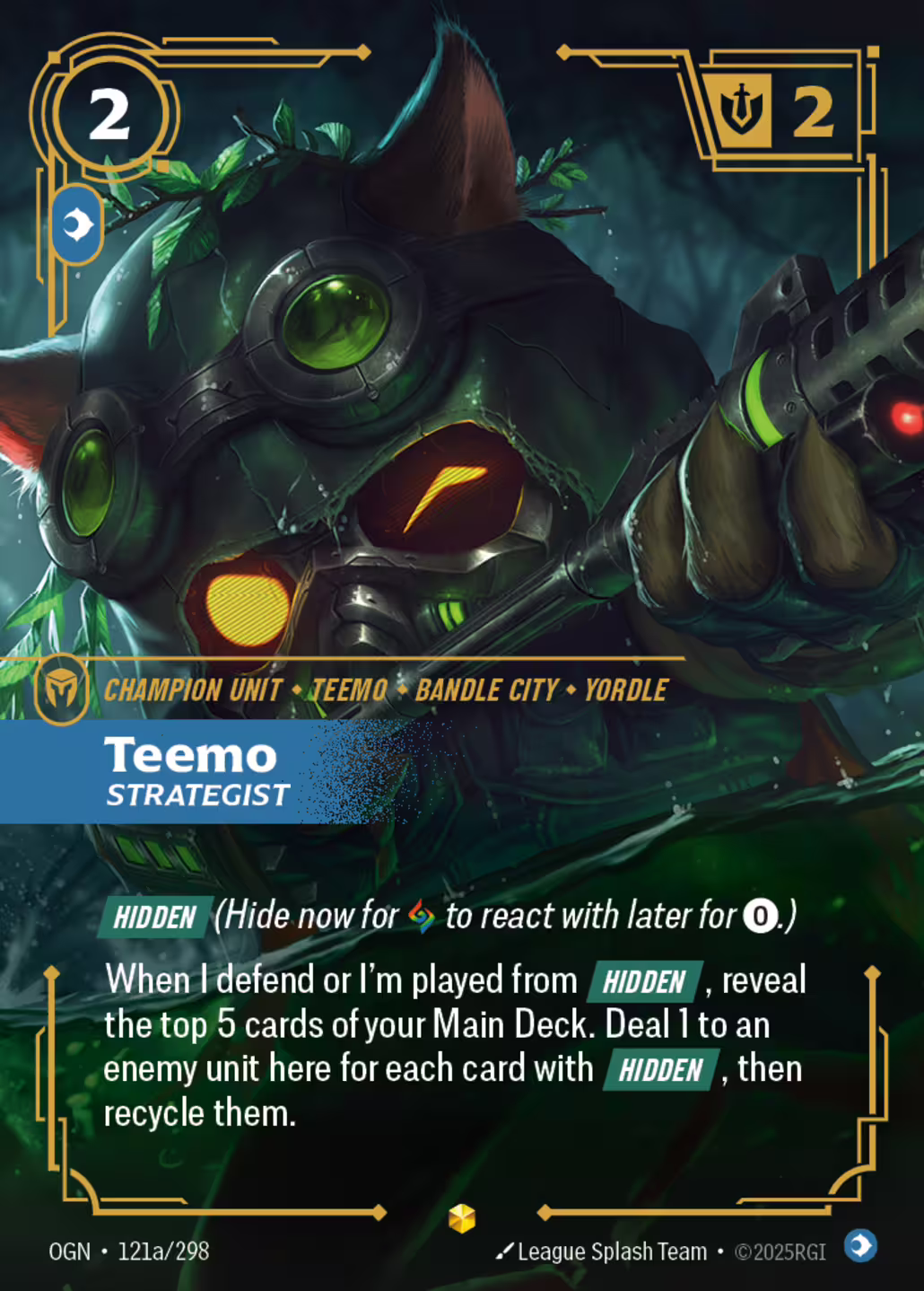 Teemo, Strategist, Origins, Standard printing