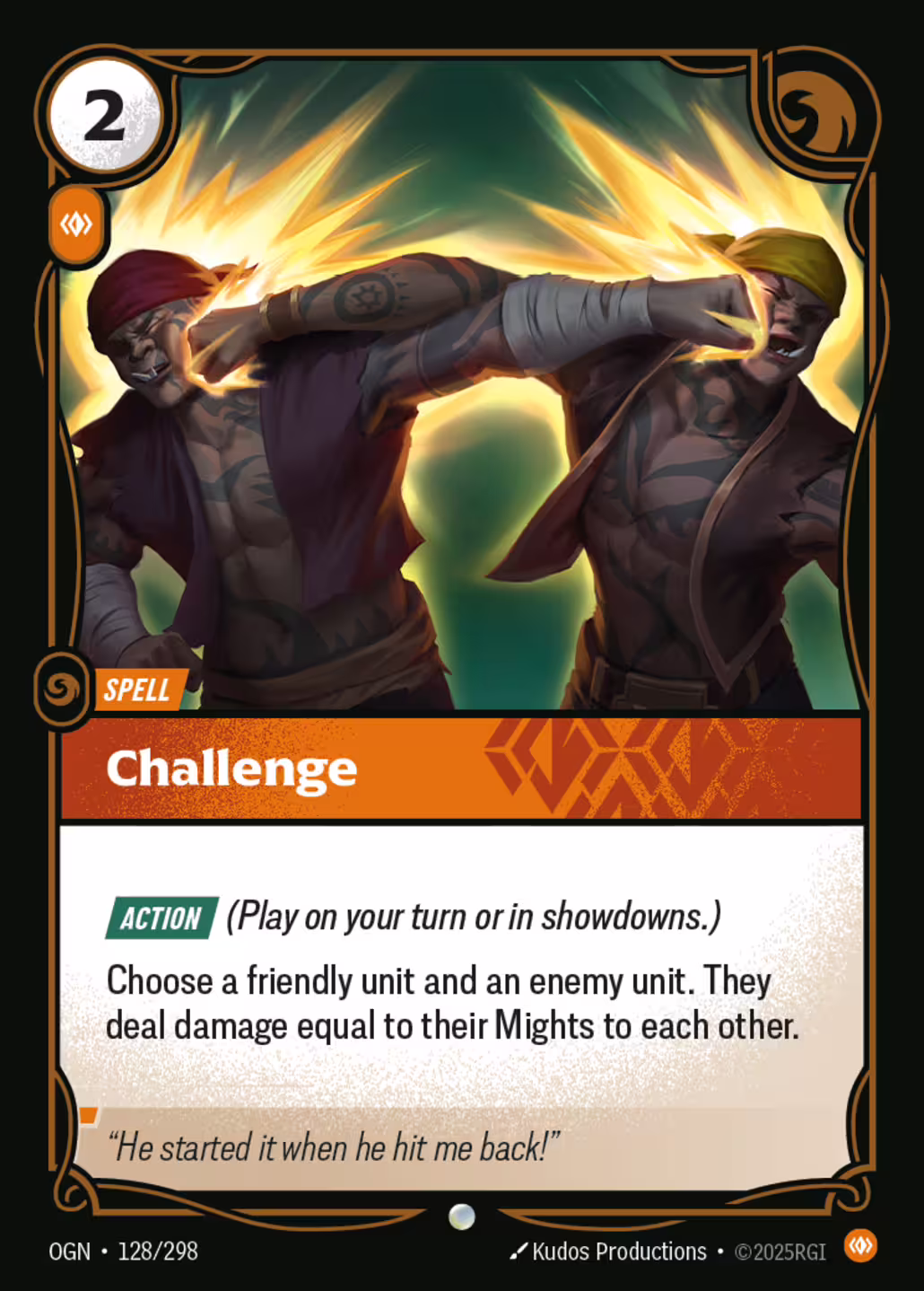 Challenge, Origins, Standard printing