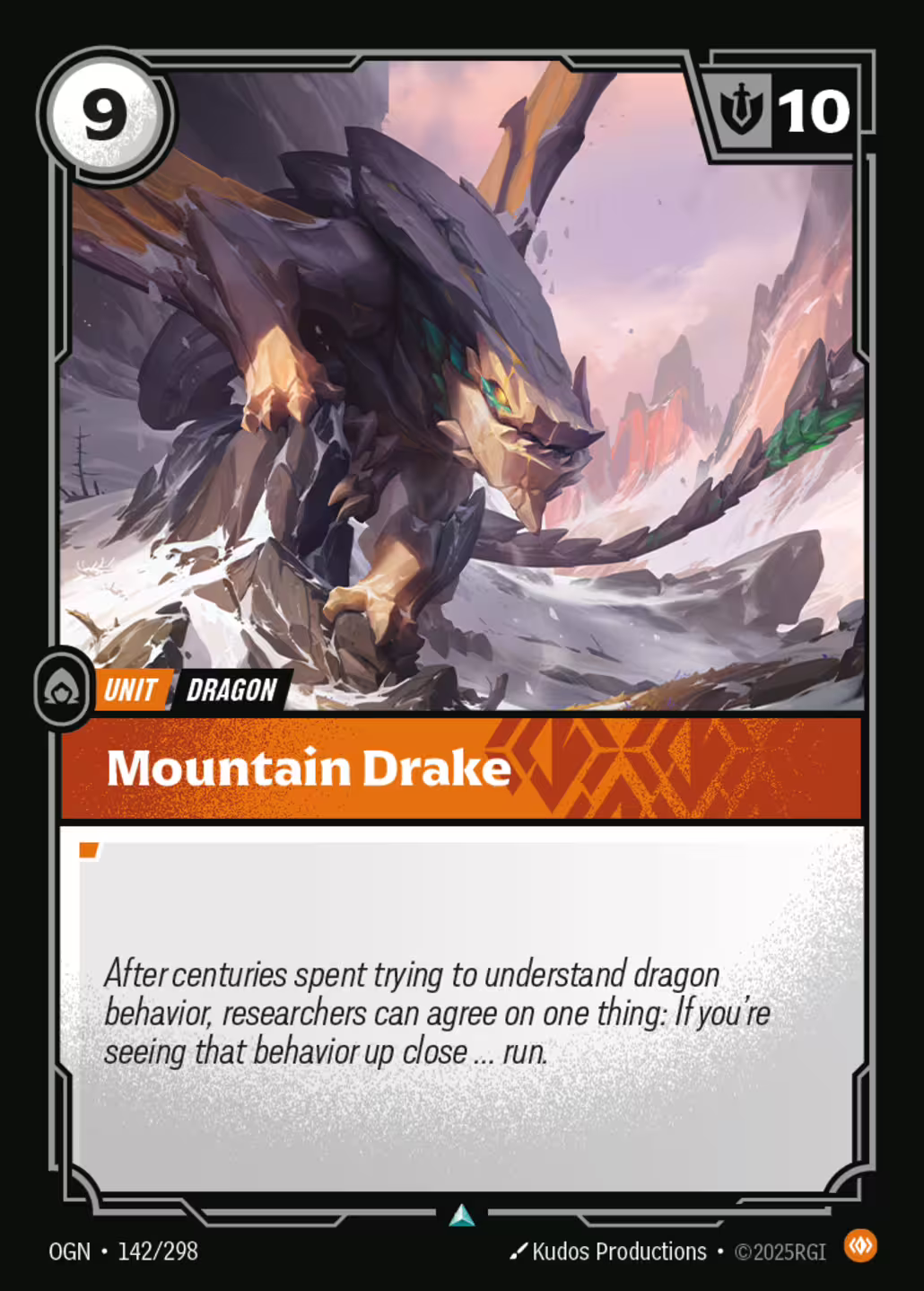 Mountain Drake, Origins, Standard printing