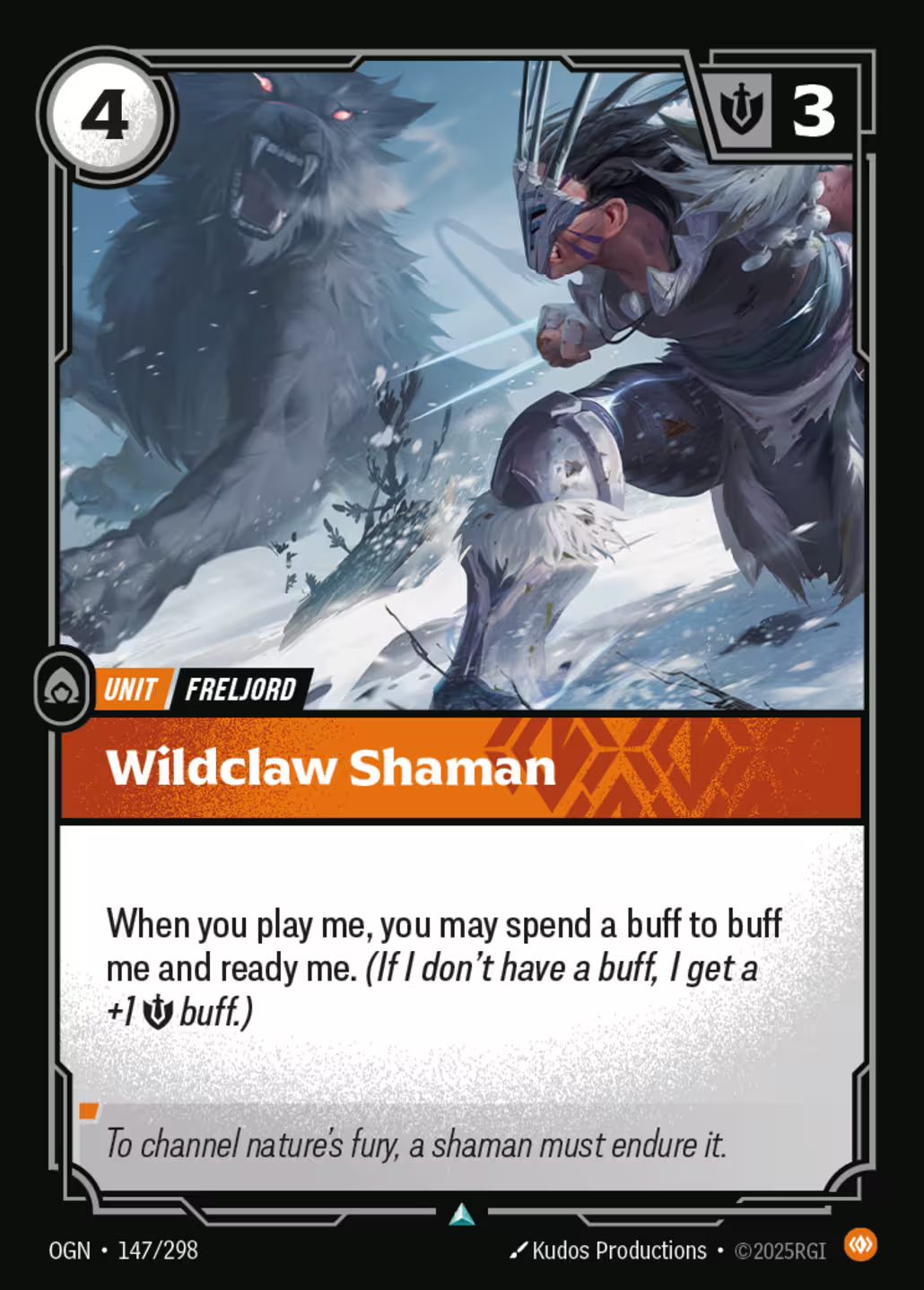 Wildclaw Shaman, Origins, Standard printing