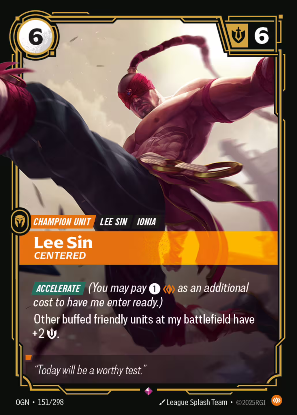 Lee Sin, Centered, Origins, Standard printing
