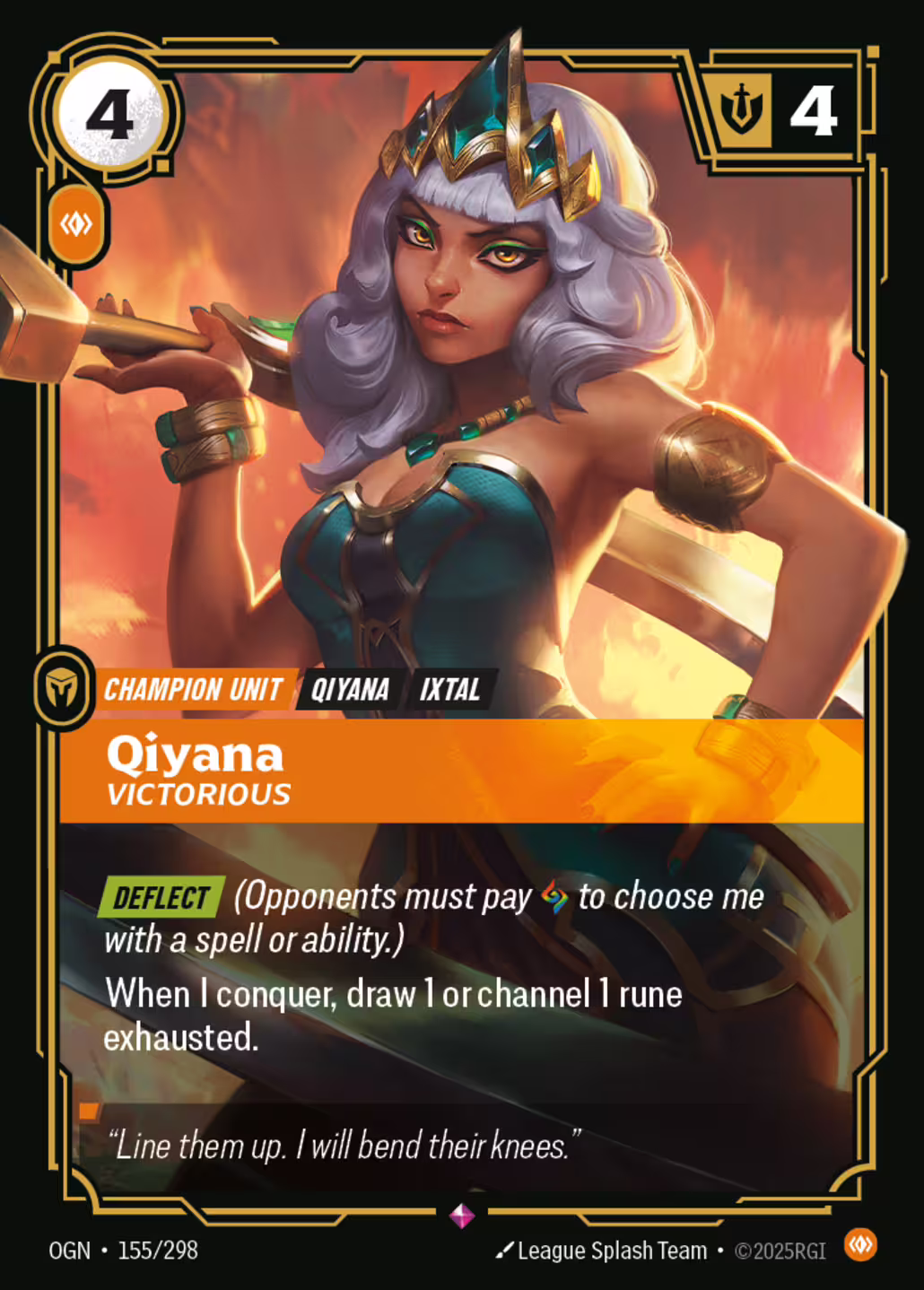 Qiyana, Victorious, Origins, Standard printing