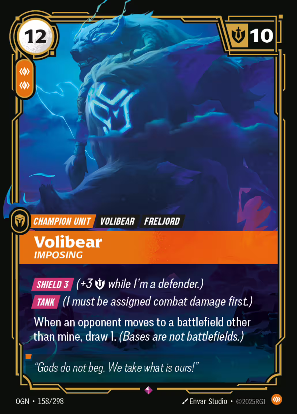 Volibear, Imposing, Origins, Standard printing