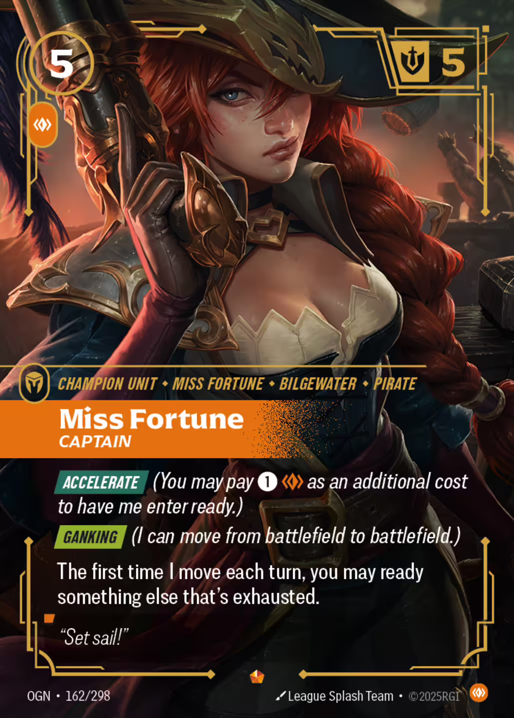 Miss Fortune, Captain, Origins, Standard printing