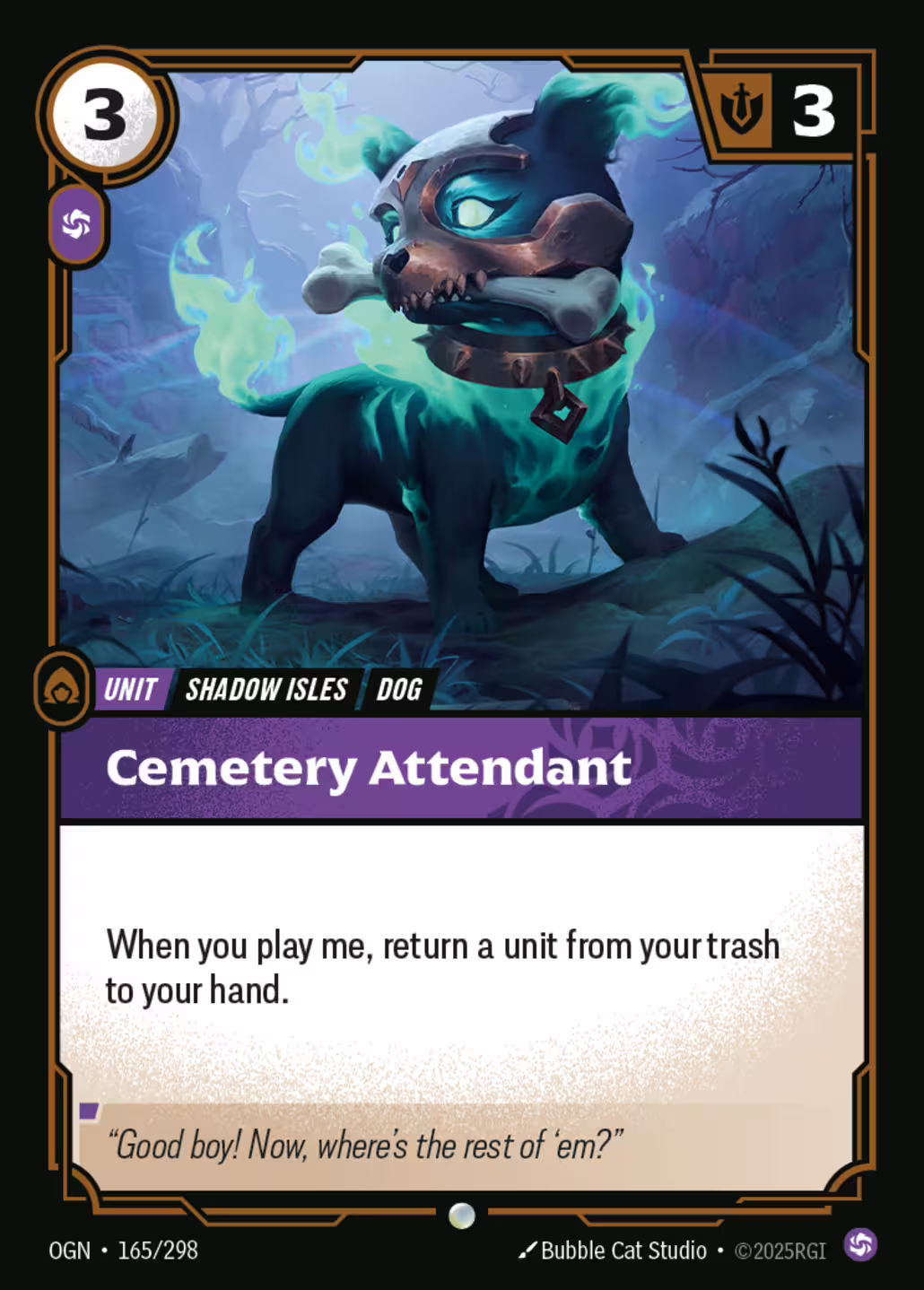 Cemetery Attendant, Origins, Standard printing