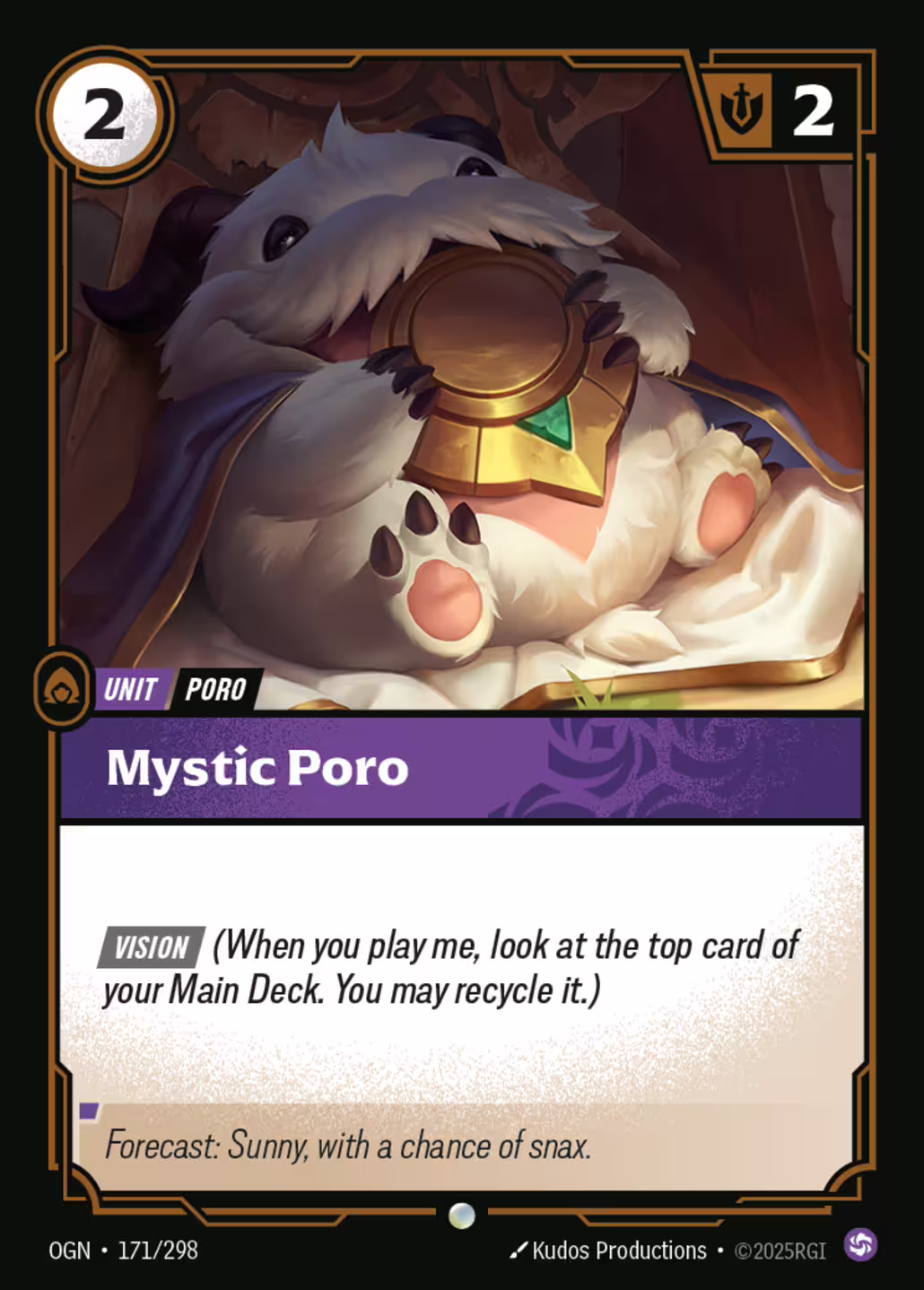 Mystic Poro, Origins, Standard printing