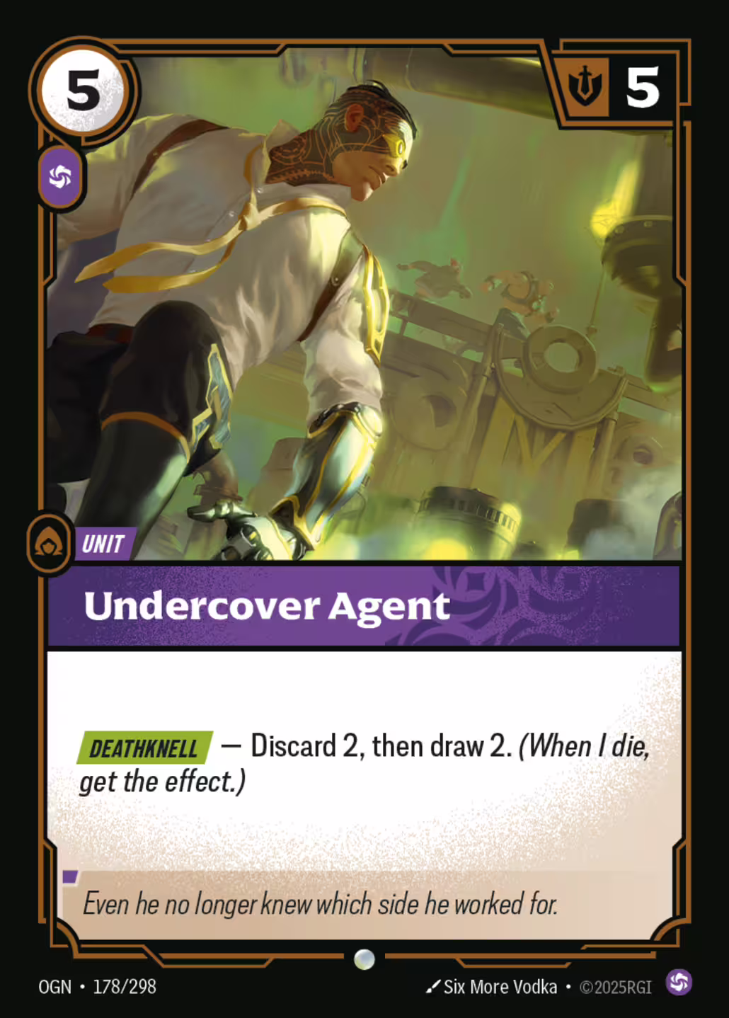 Undercover Agent, Origins, Standard printing