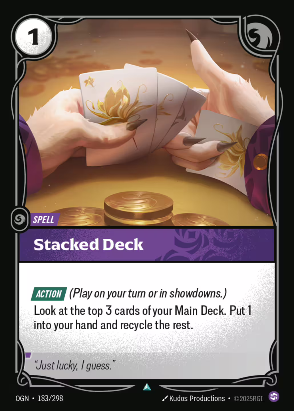 Stacked Deck, Origins, Standard printing