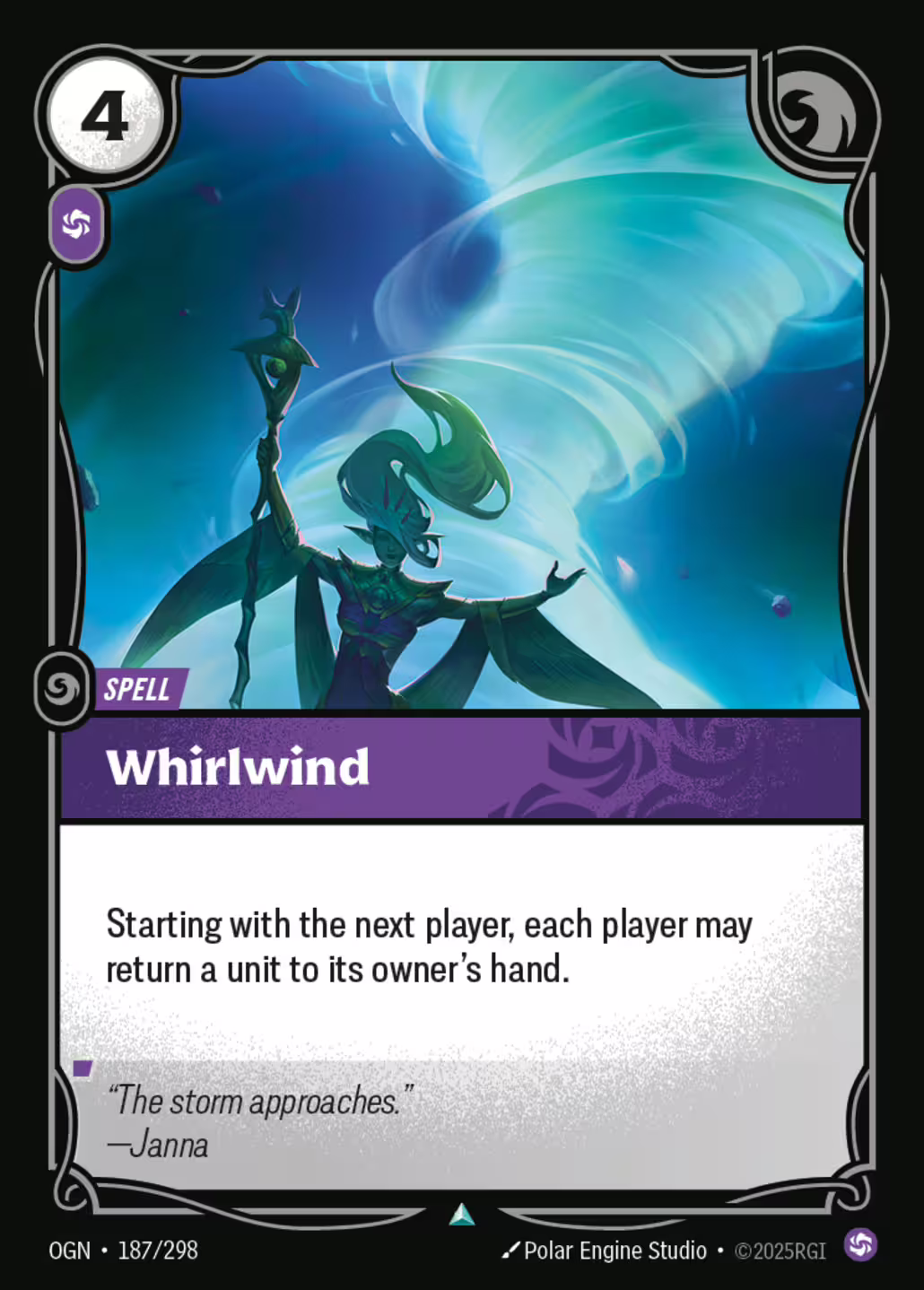 Whirlwind, Origins, Standard printing