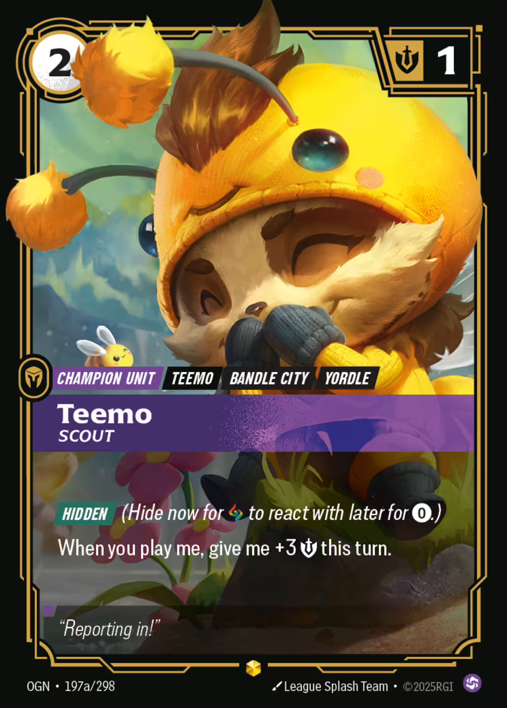 Teemo, Scout, Origins, Alt Art printing