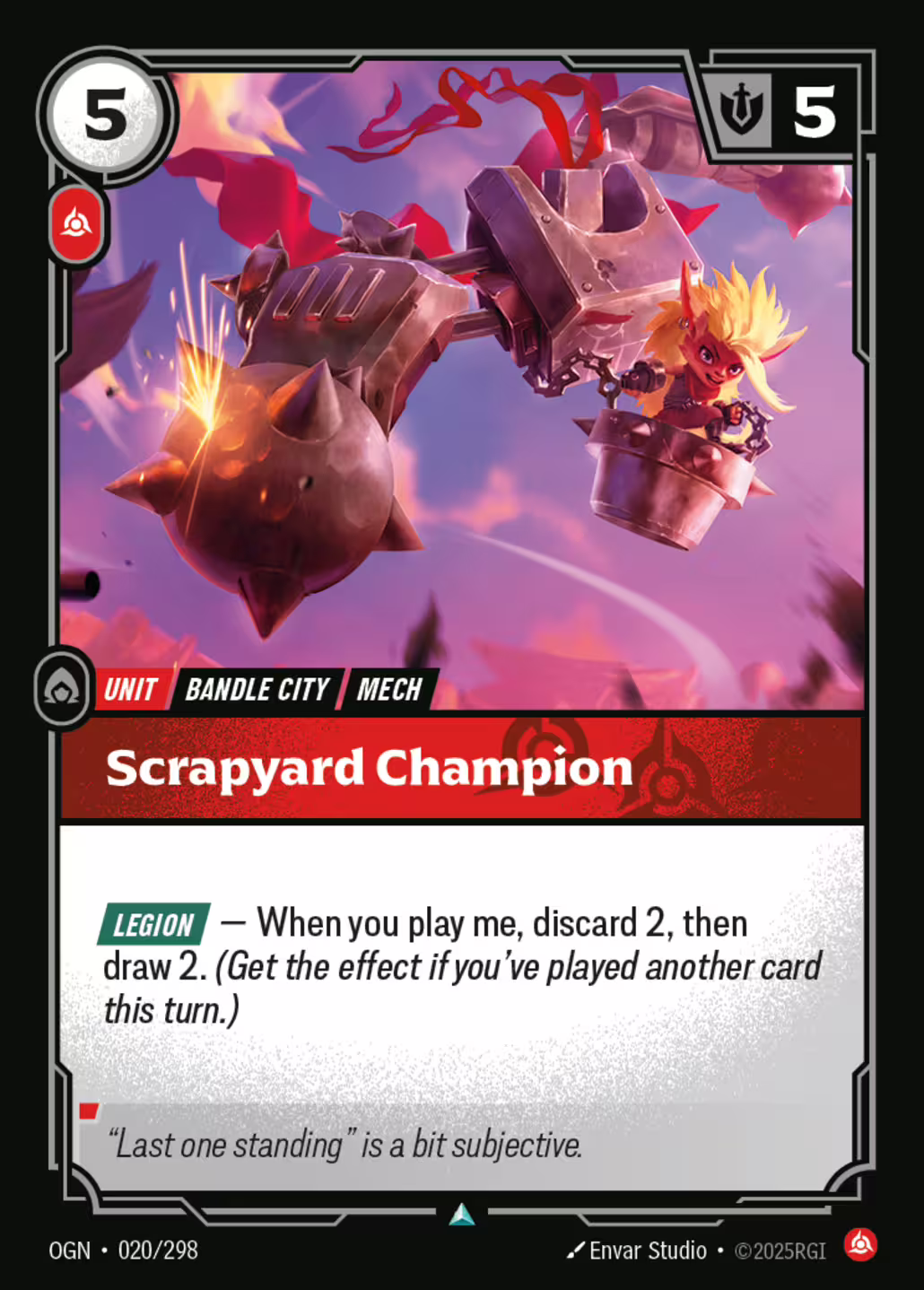 Scrapyard Champion, Origins, Standard printing