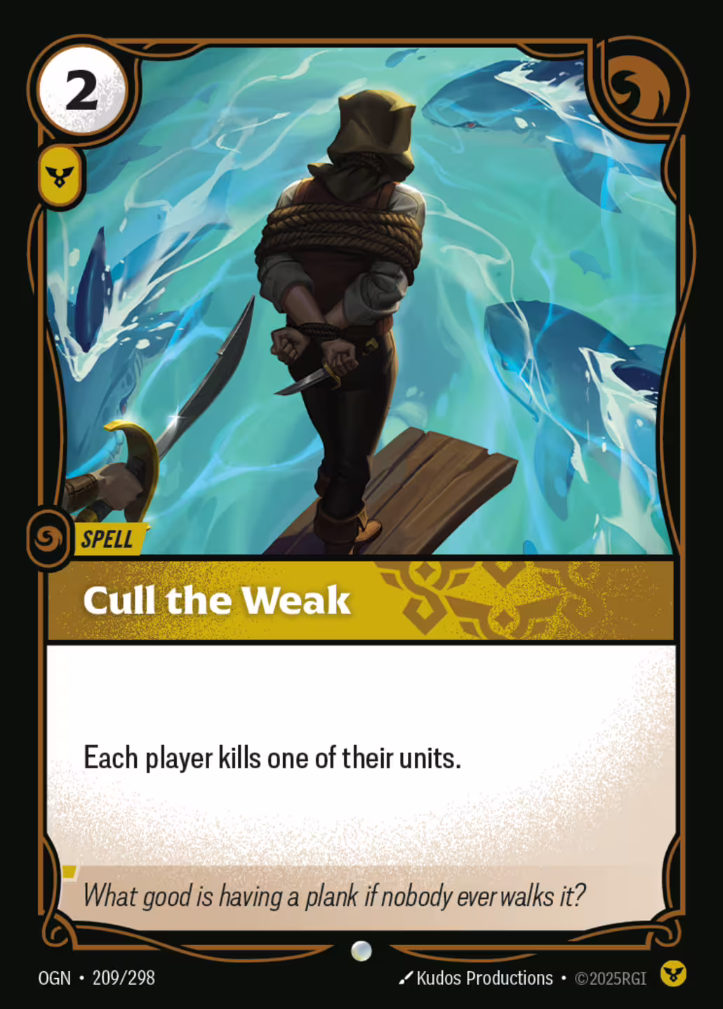 Cull the Weak, Origins, Standard printing