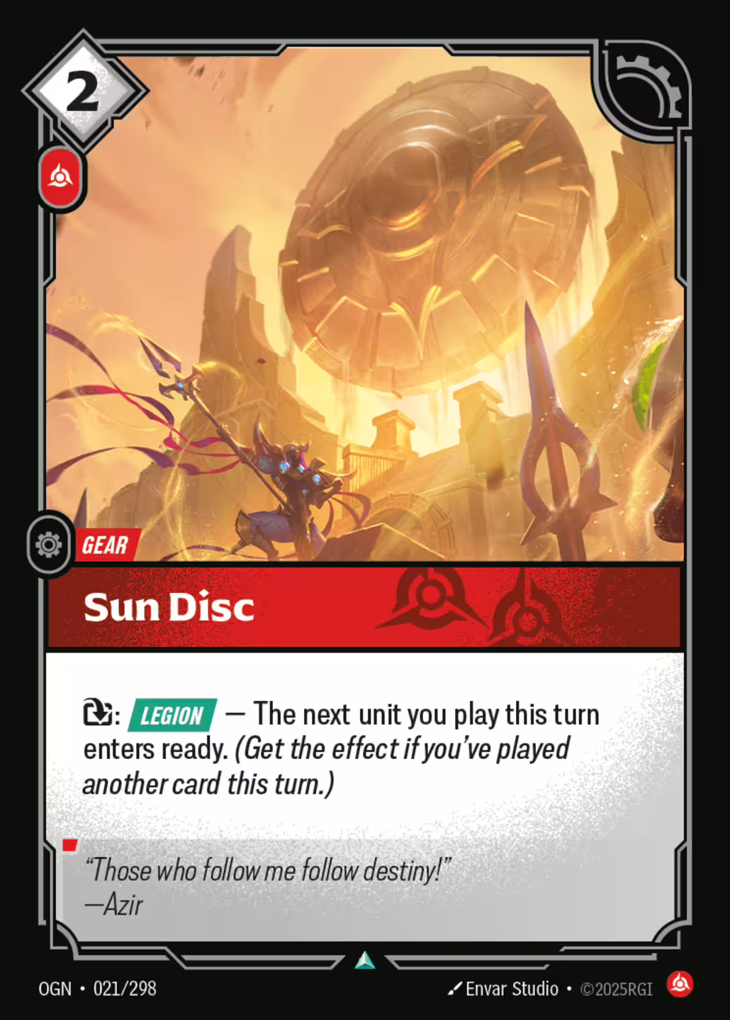 Sun Disc, Origins, Standard printing