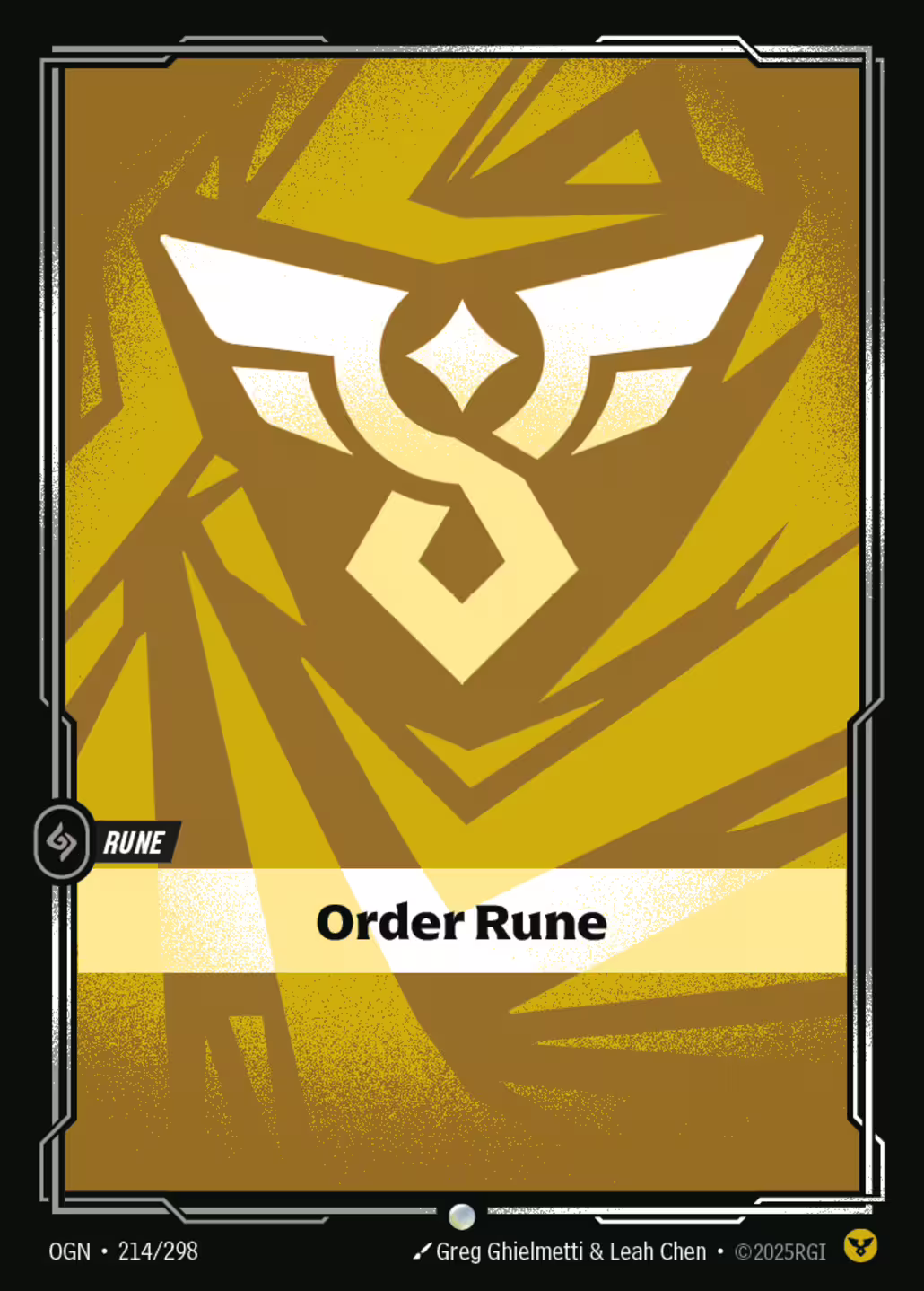 Order Rune, Origins, Standard printing