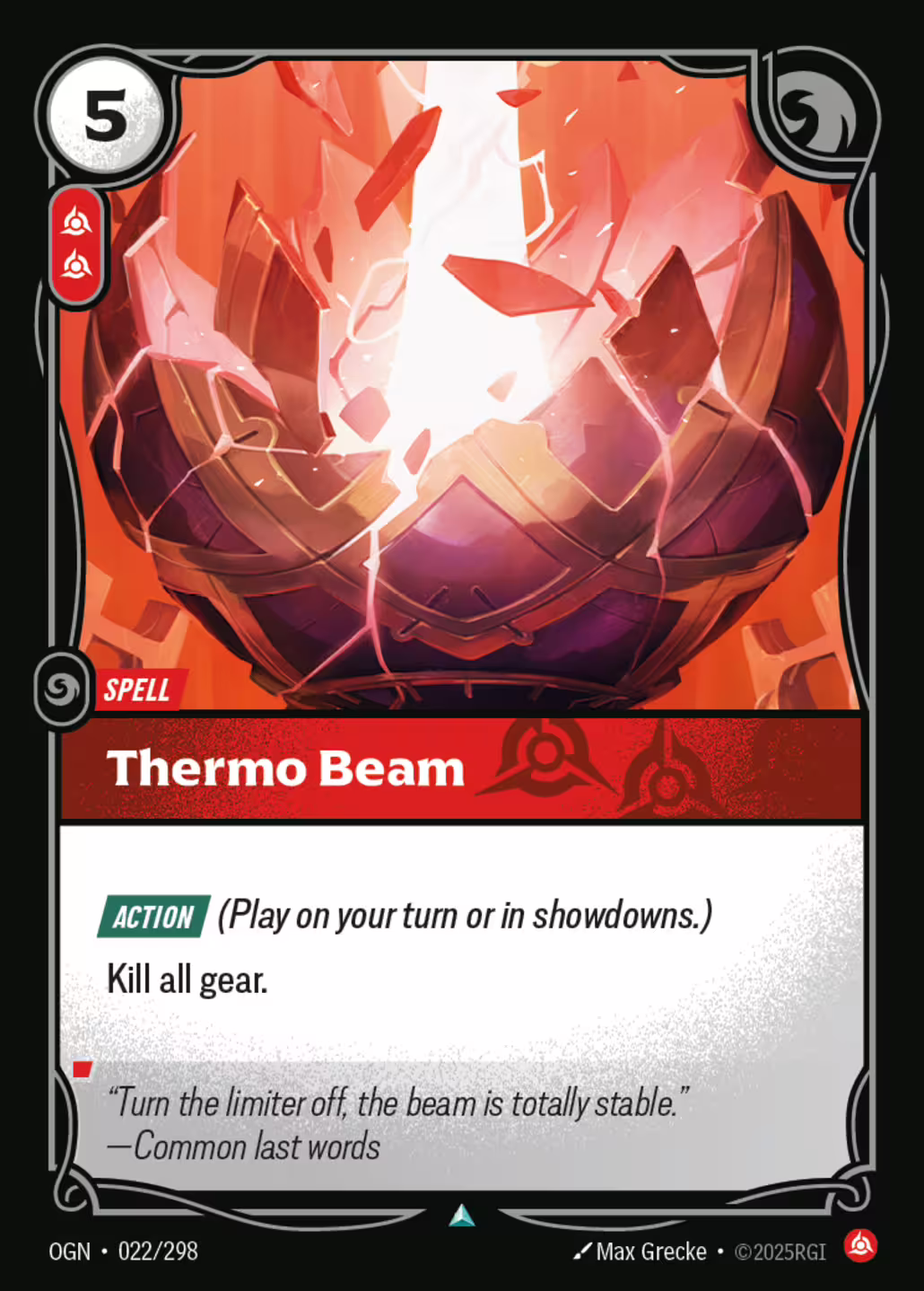 Thermo Beam, Origins, Standard printing