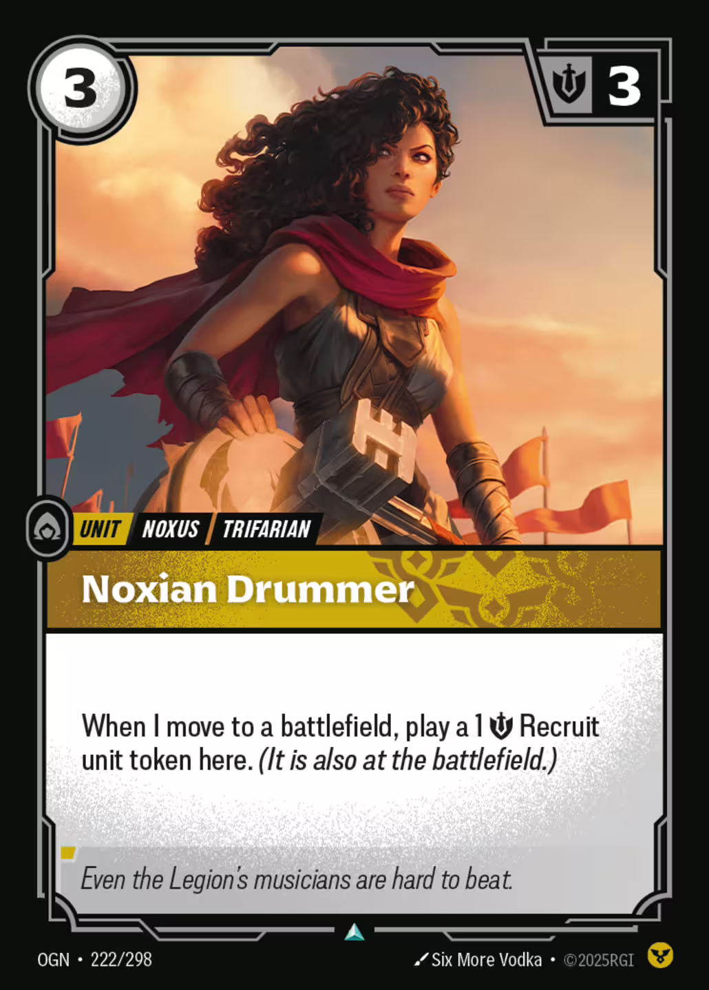 Noxian Drummer, Origins, Standard printing