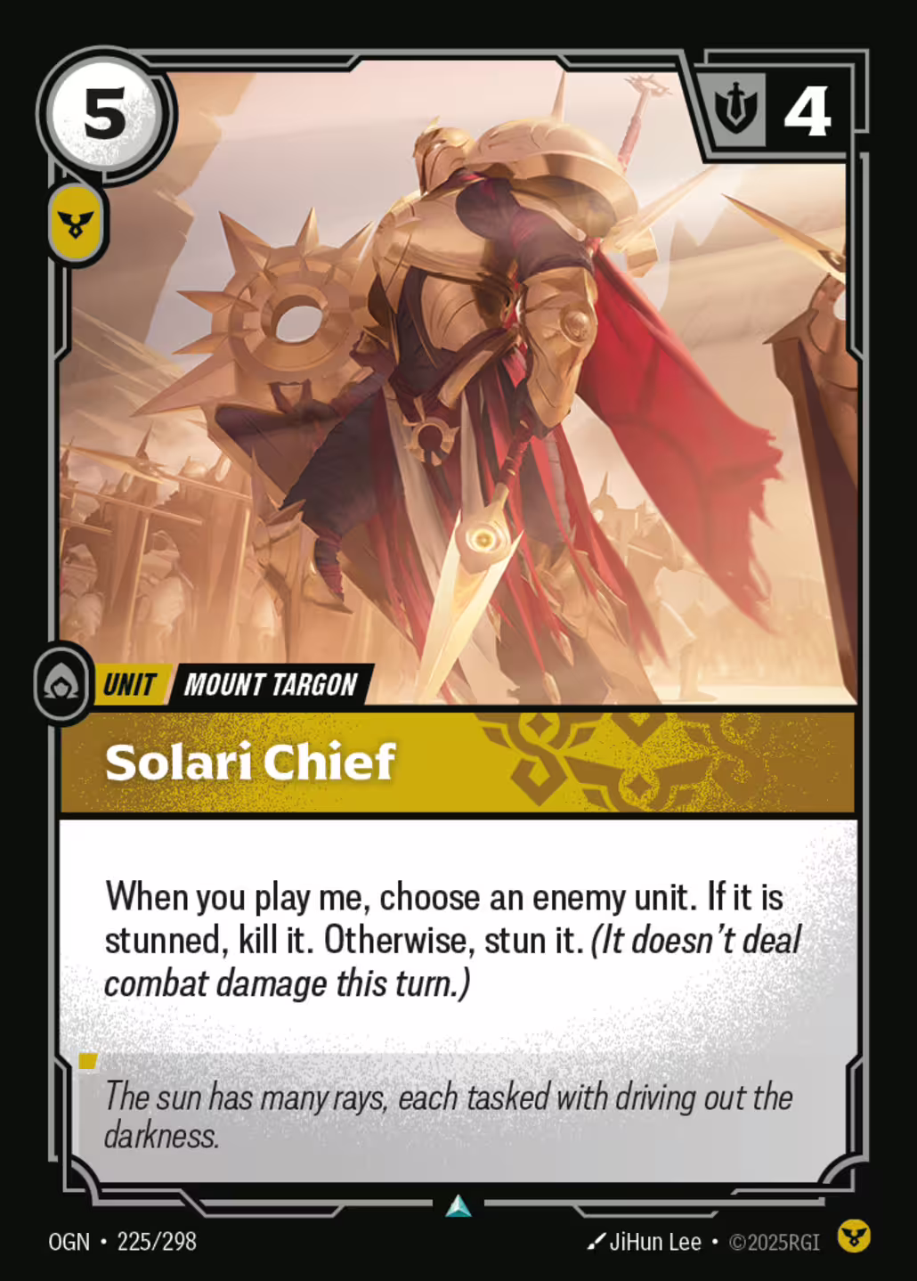 Solari Chief, Origins, Standard printing