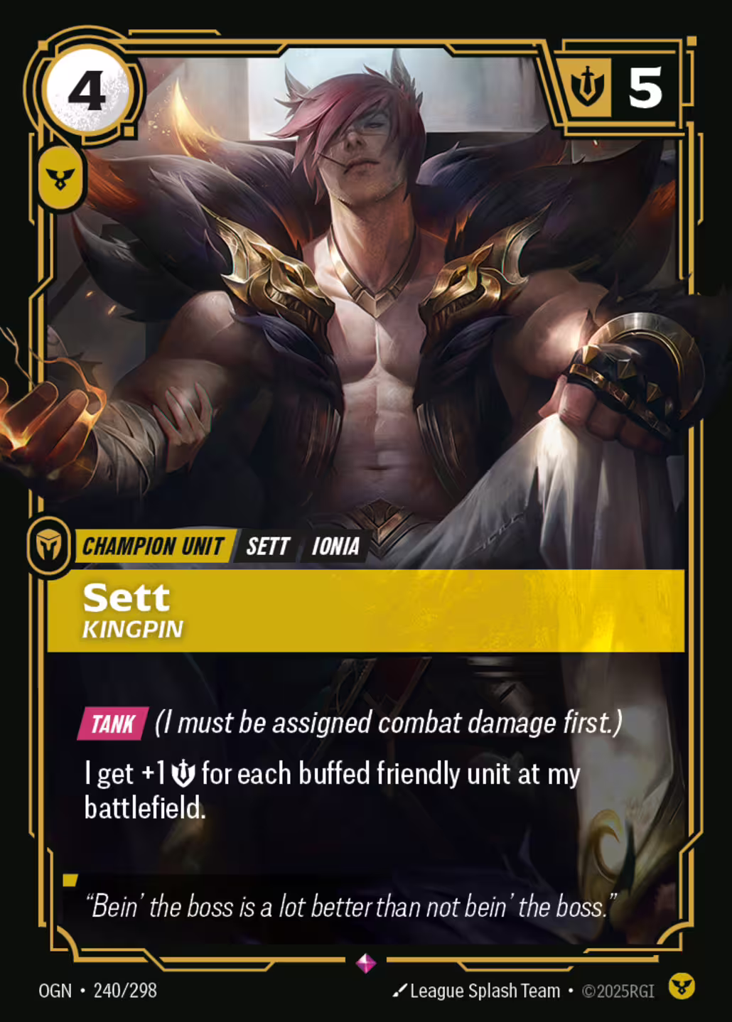 Sett, Kingpin, Origins, Standard printing