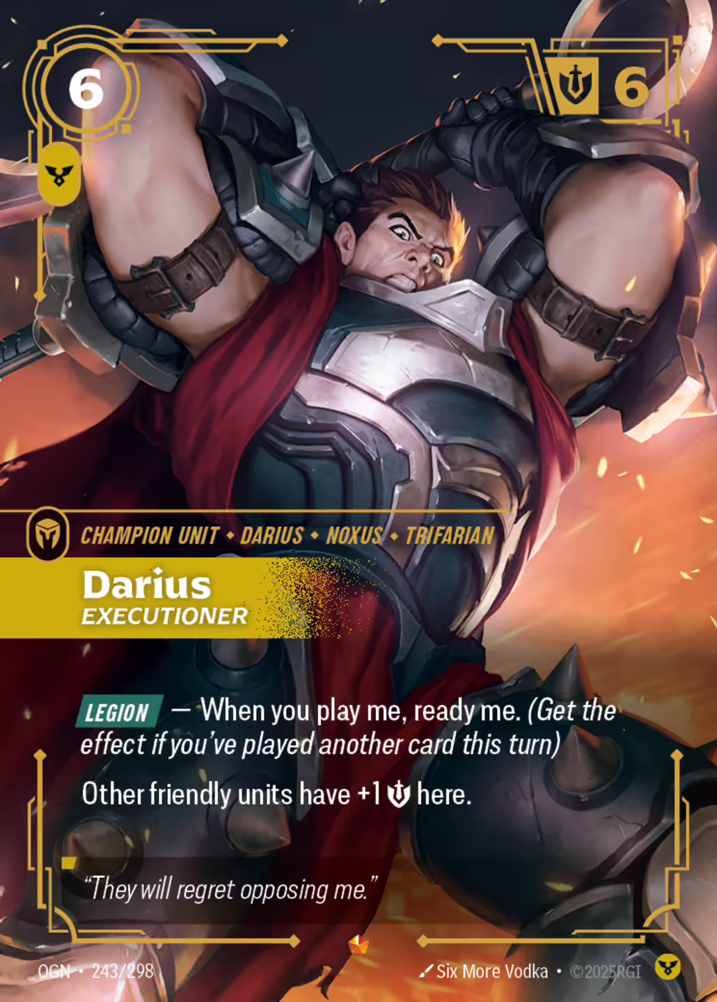 Darius, Executioner, Origins, Standard printing