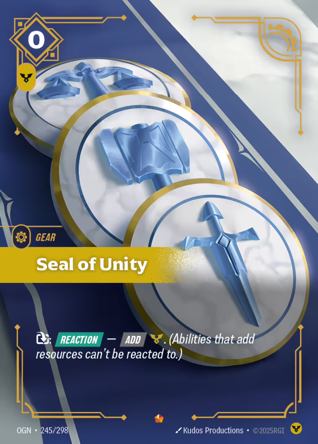 Seal of Unity, Origins, Standard printing
