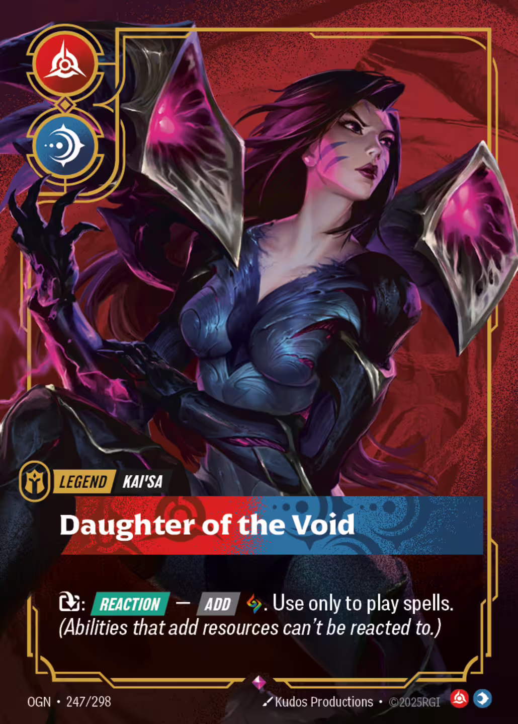 Daughter of the Void, Origins, Standard printing