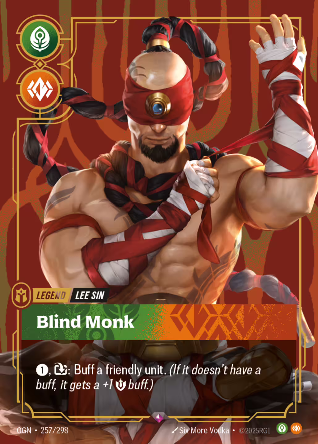 Blind Monk, Origins, Standard printing