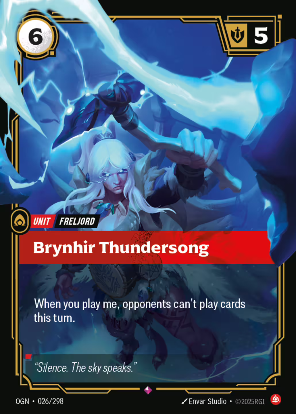 Brynhir Thundersong, Origins, Standard printing