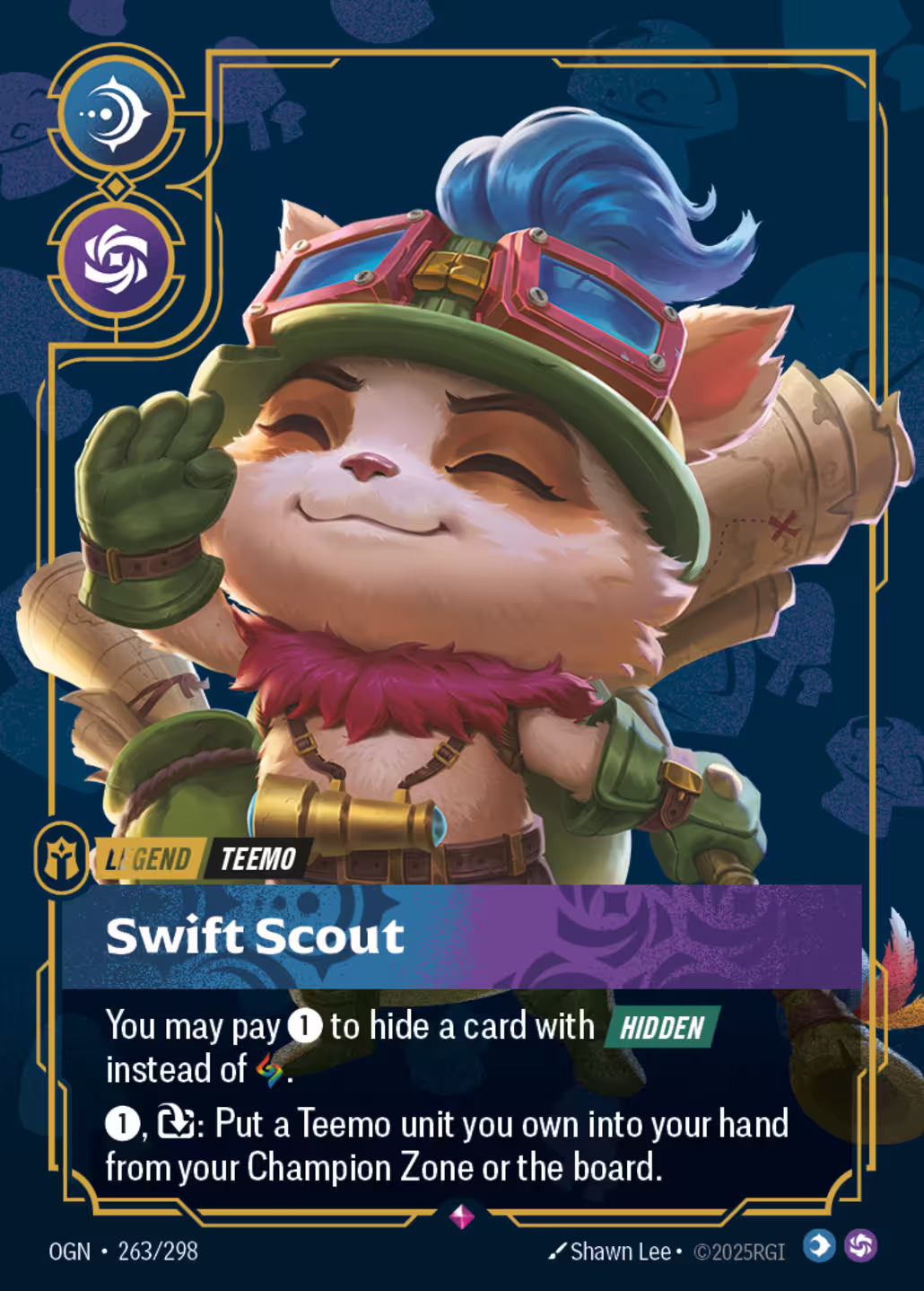 Swift Scout, Origins, Standard printing