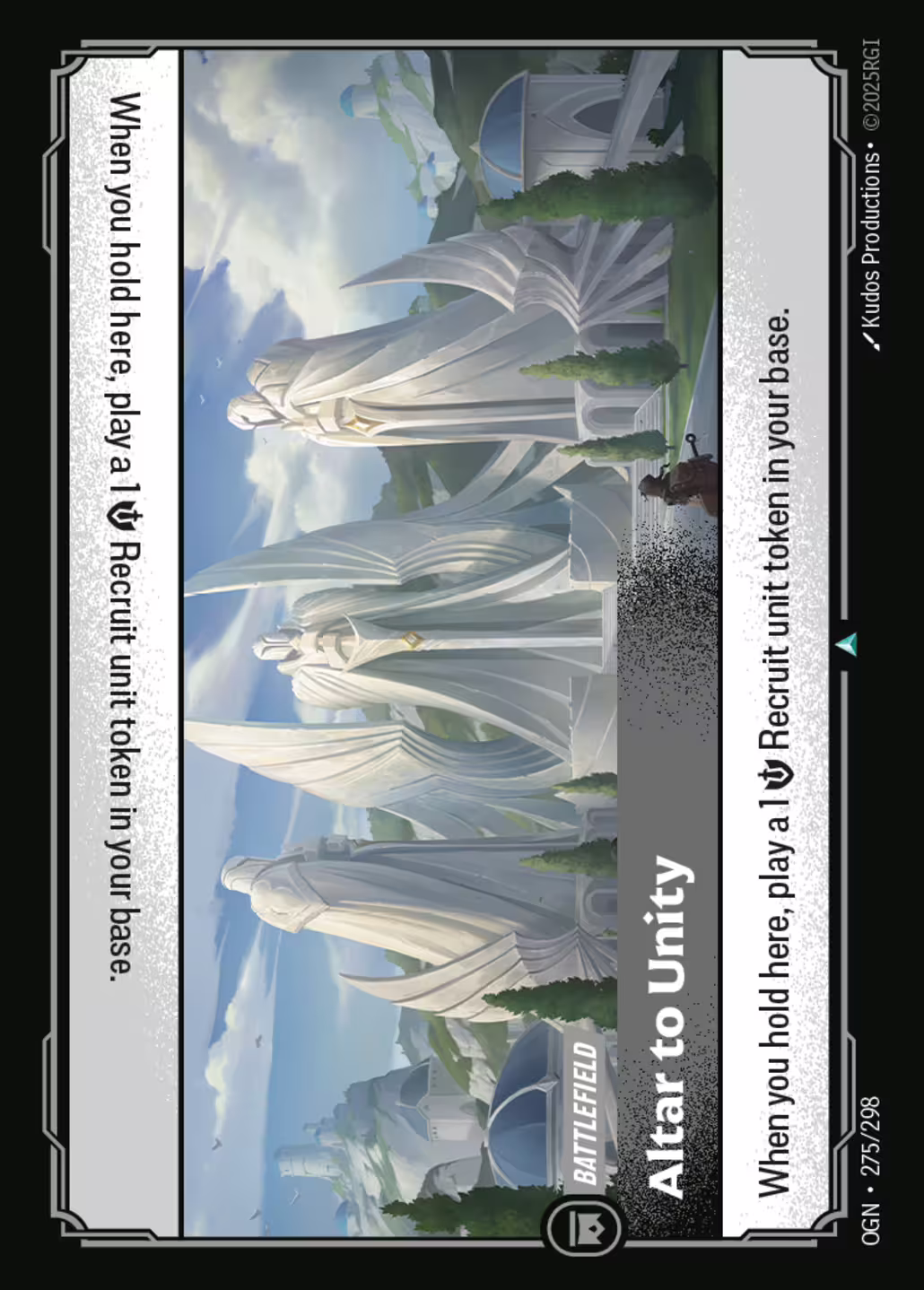 Altar to Unity, Origins, Standard printing