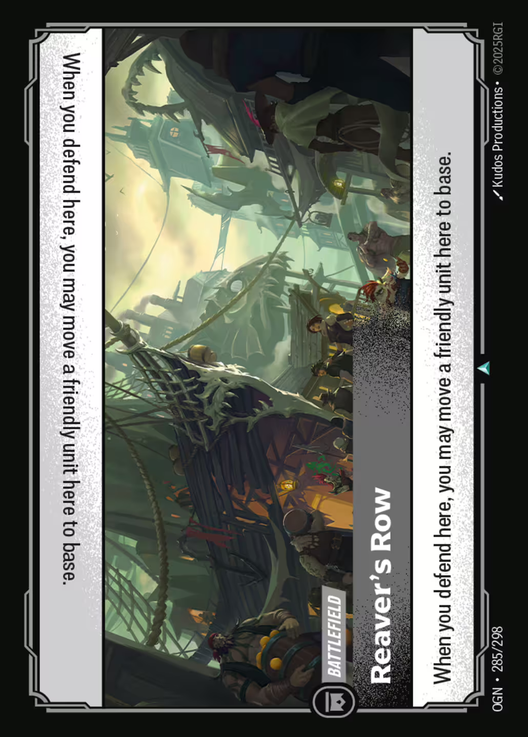 Reaver's Row, Origins, Standard printing