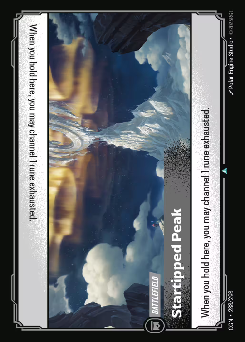 Startipped Peak, Origins, Standard printing