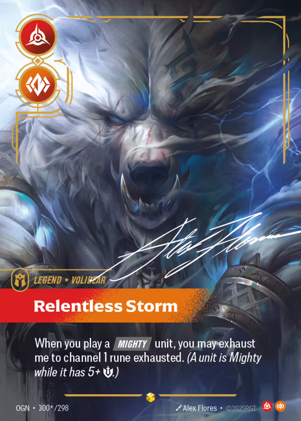 Relentless Storm, Origins, Signature printing