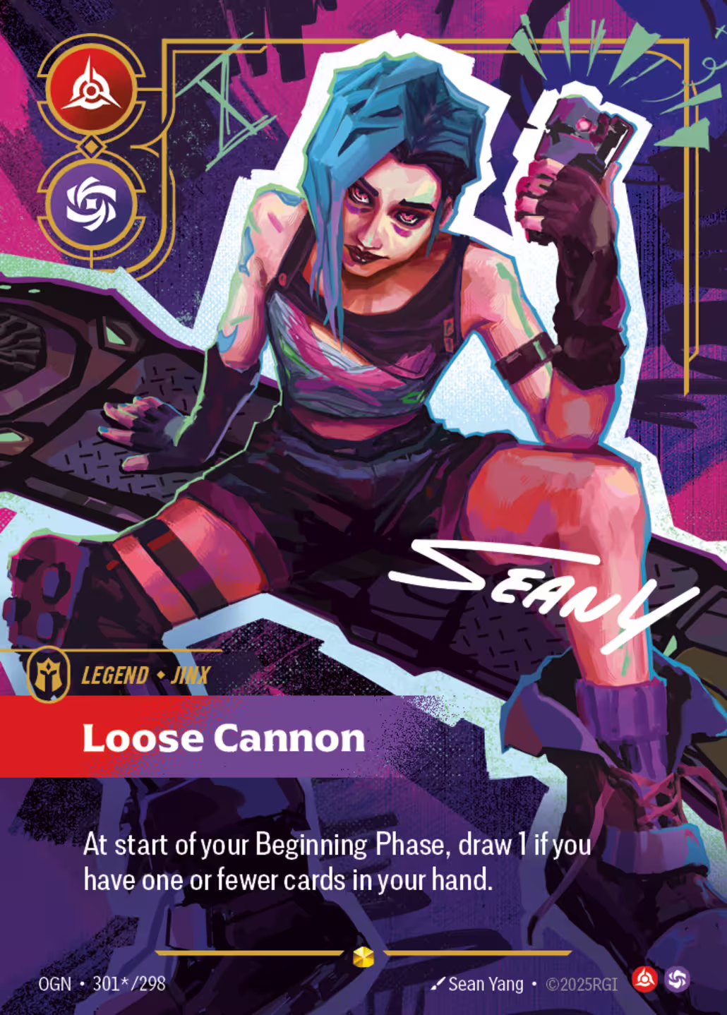 Loose Cannon, Origins, Signature printing
