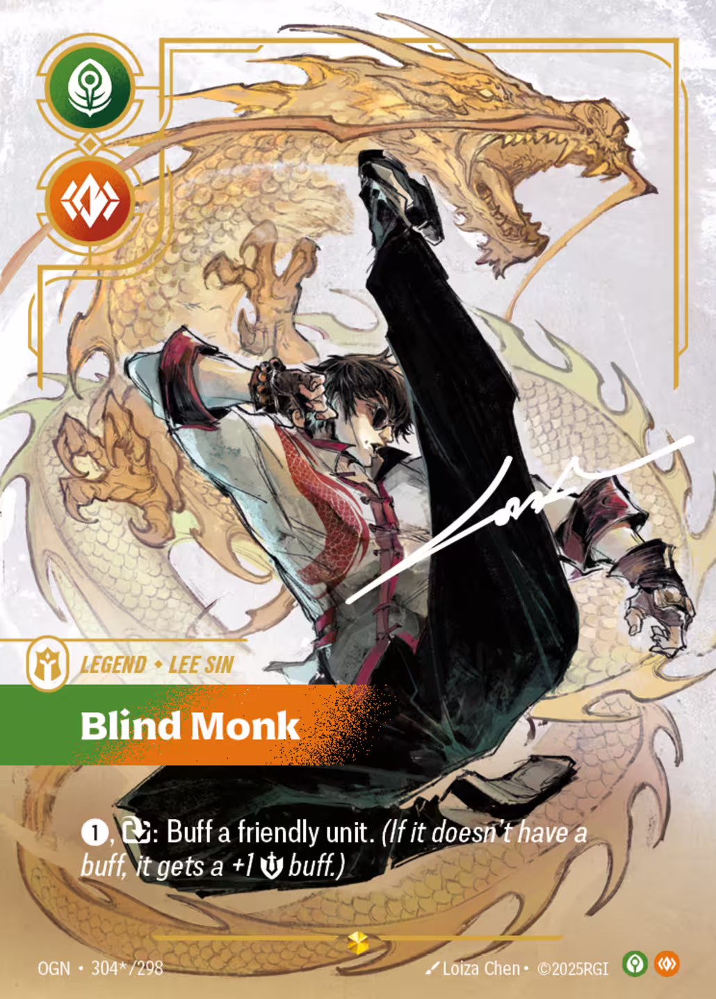 Blind Monk, Origins, Signature printing