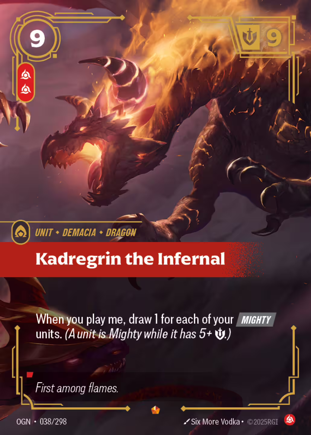Kadregrin the Infernal, Origins, Standard printing