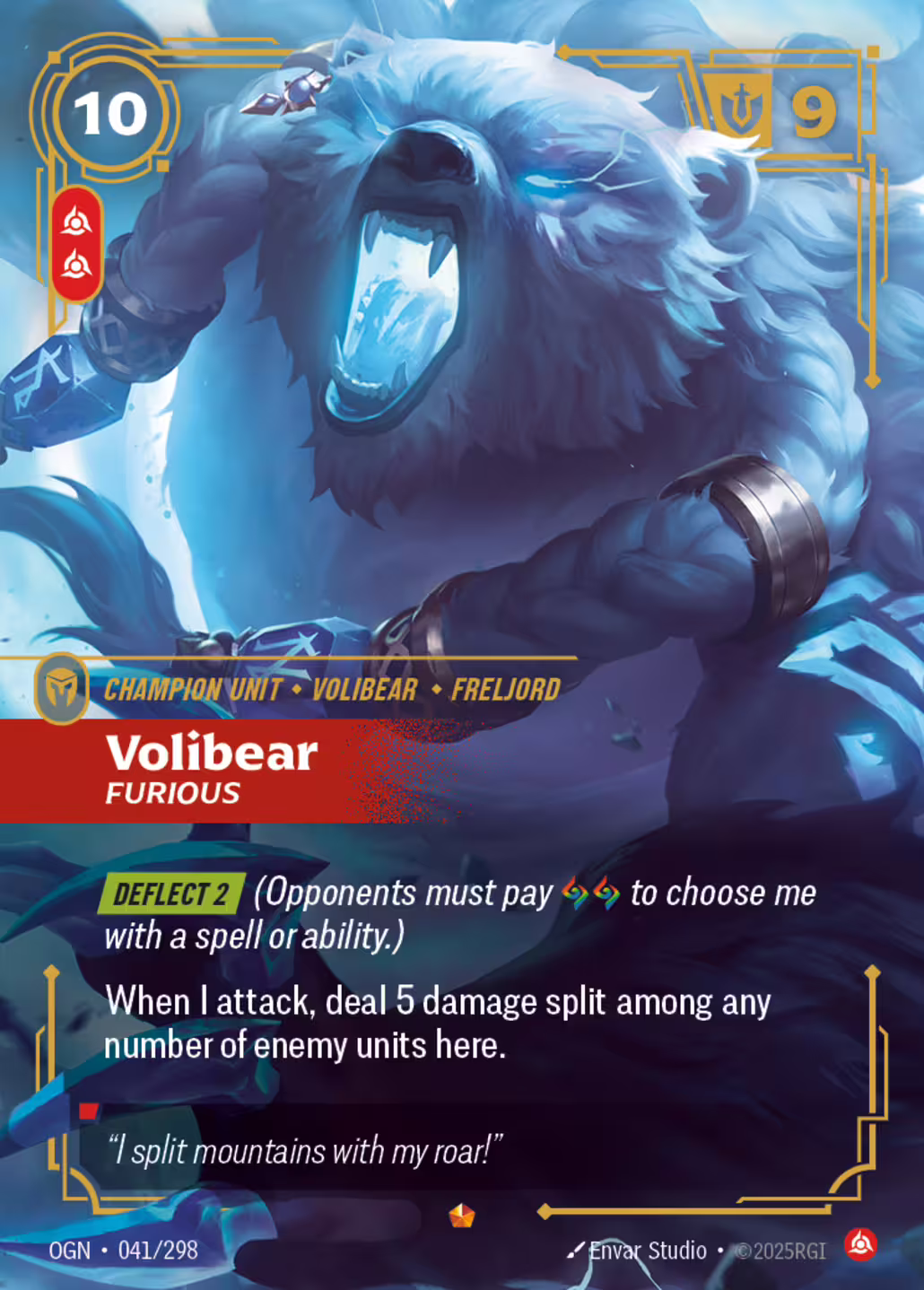 Volibear, Furious, Origins, Standard printing