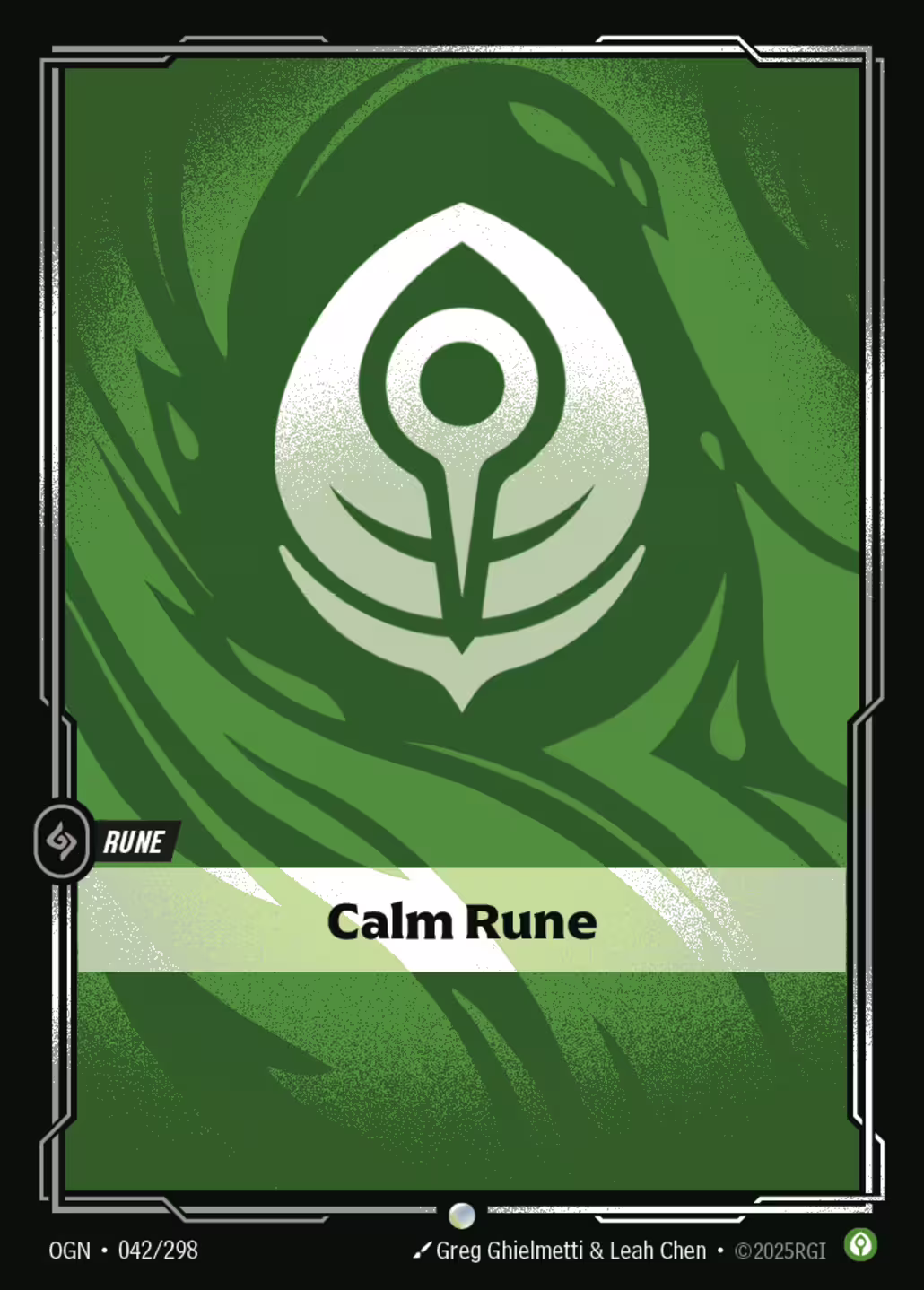 Calm Rune, Origins, Standard printing