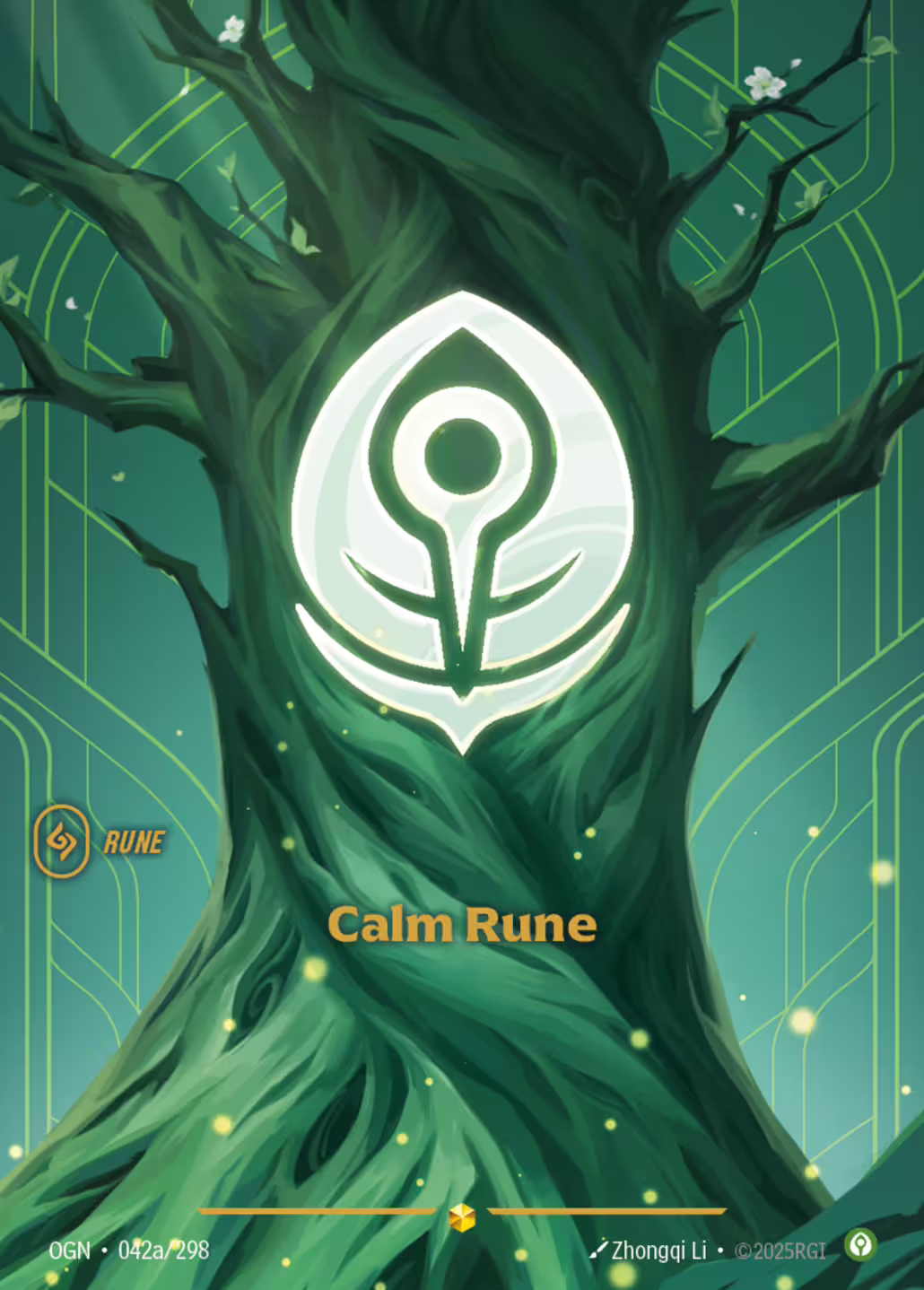Calm Rune, Origins, Alt Art printing