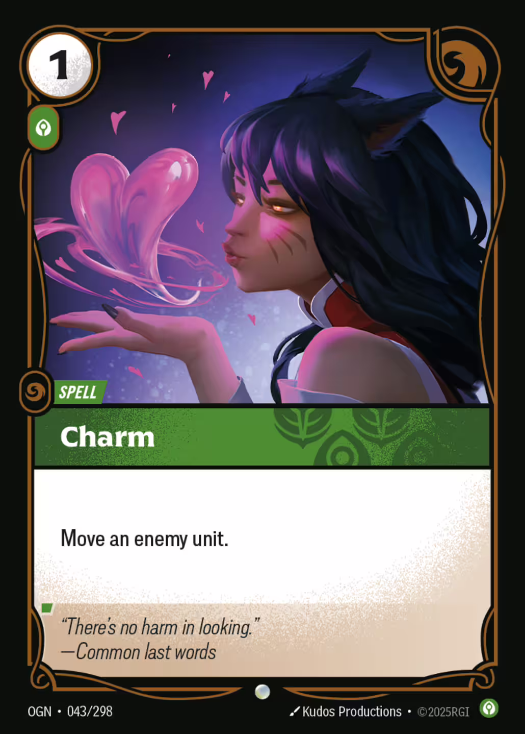 Charm, Origins, Standard printing