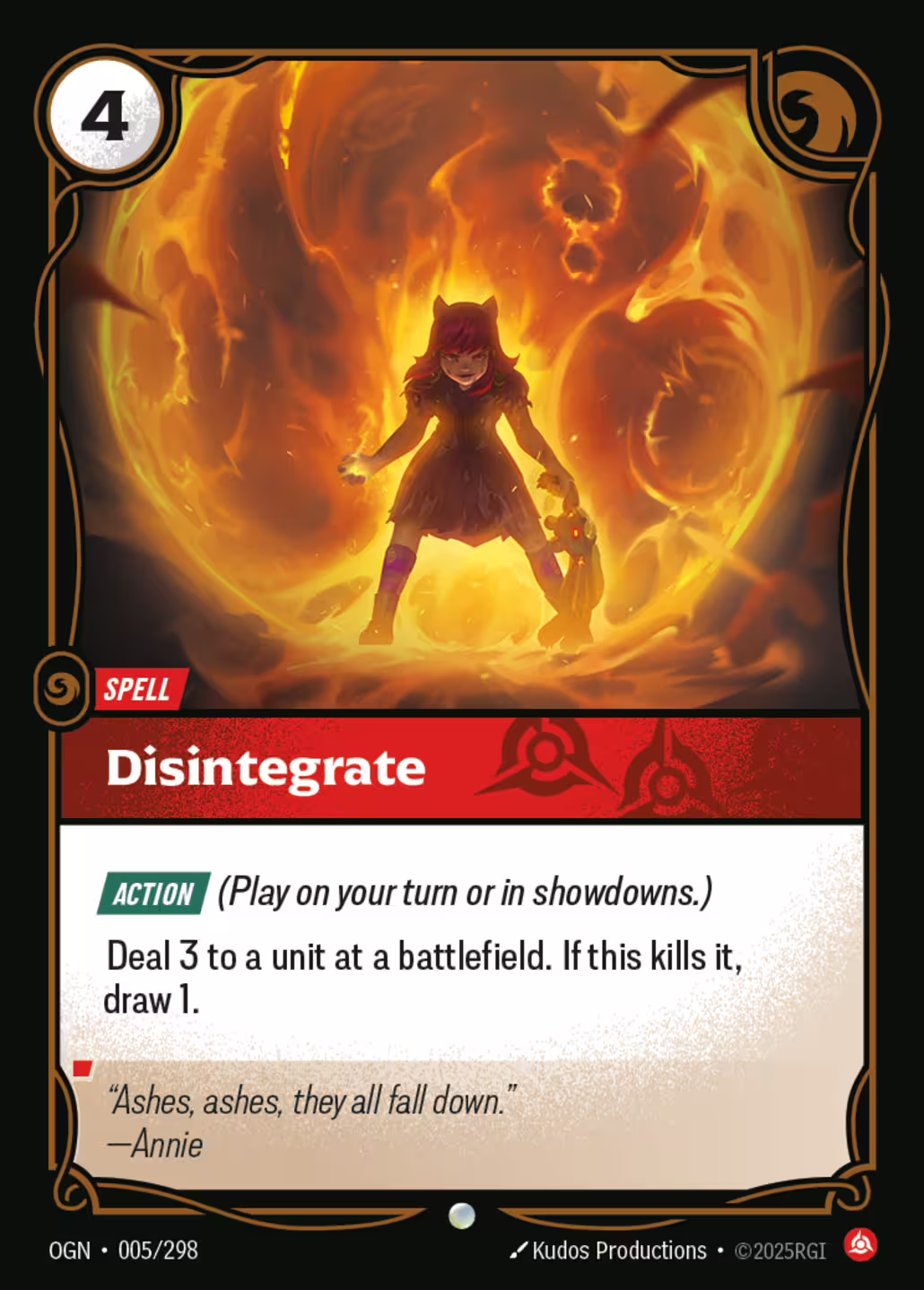 Disintegrate, Origins, Standard printing