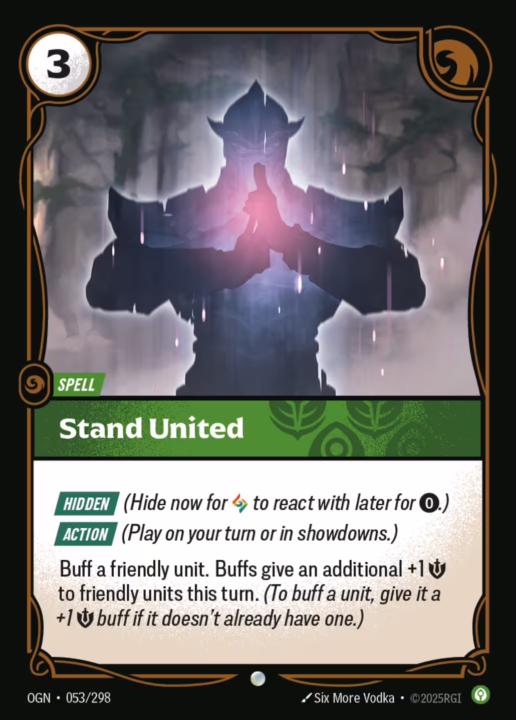 Stand United, Origins, Standard printing