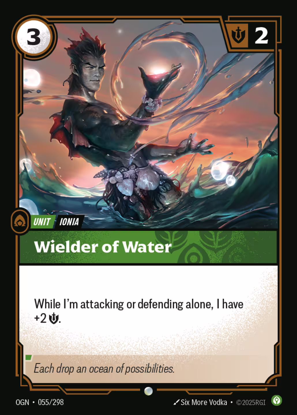 Wielder of Water, Origins, Standard printing