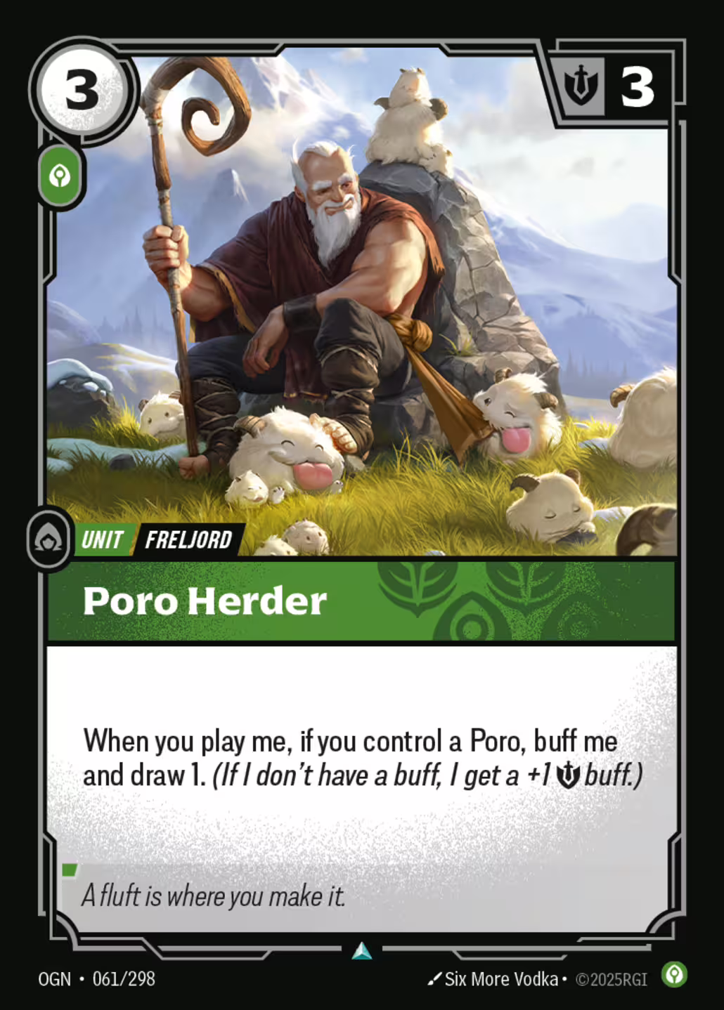 Poro Herder, Origins, Standard printing