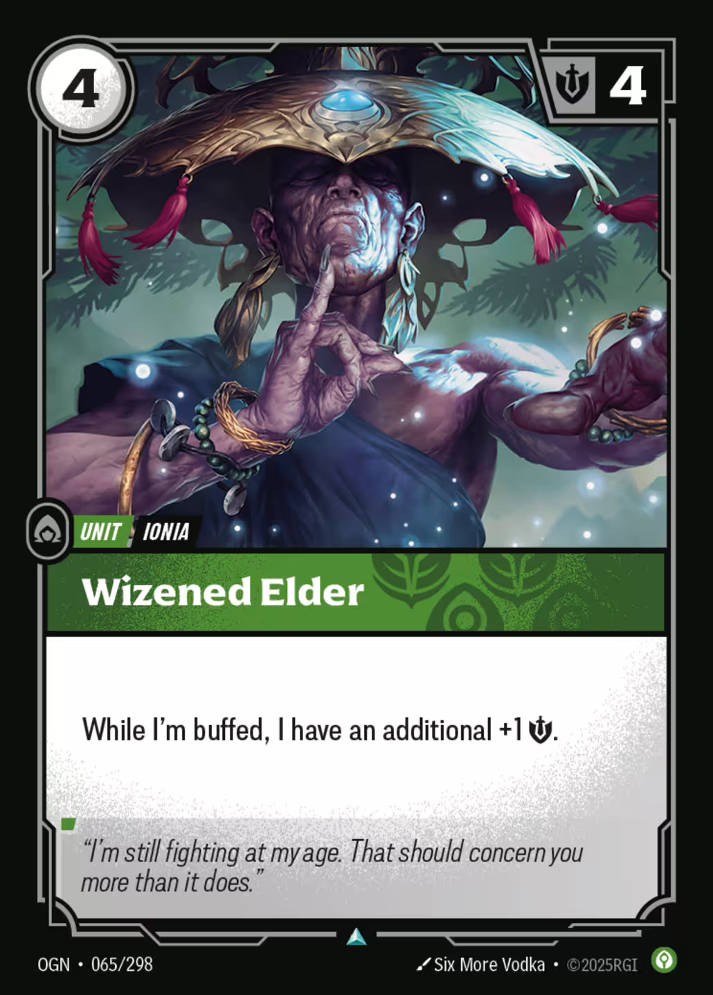 Wizened Elder, Origins, Standard printing