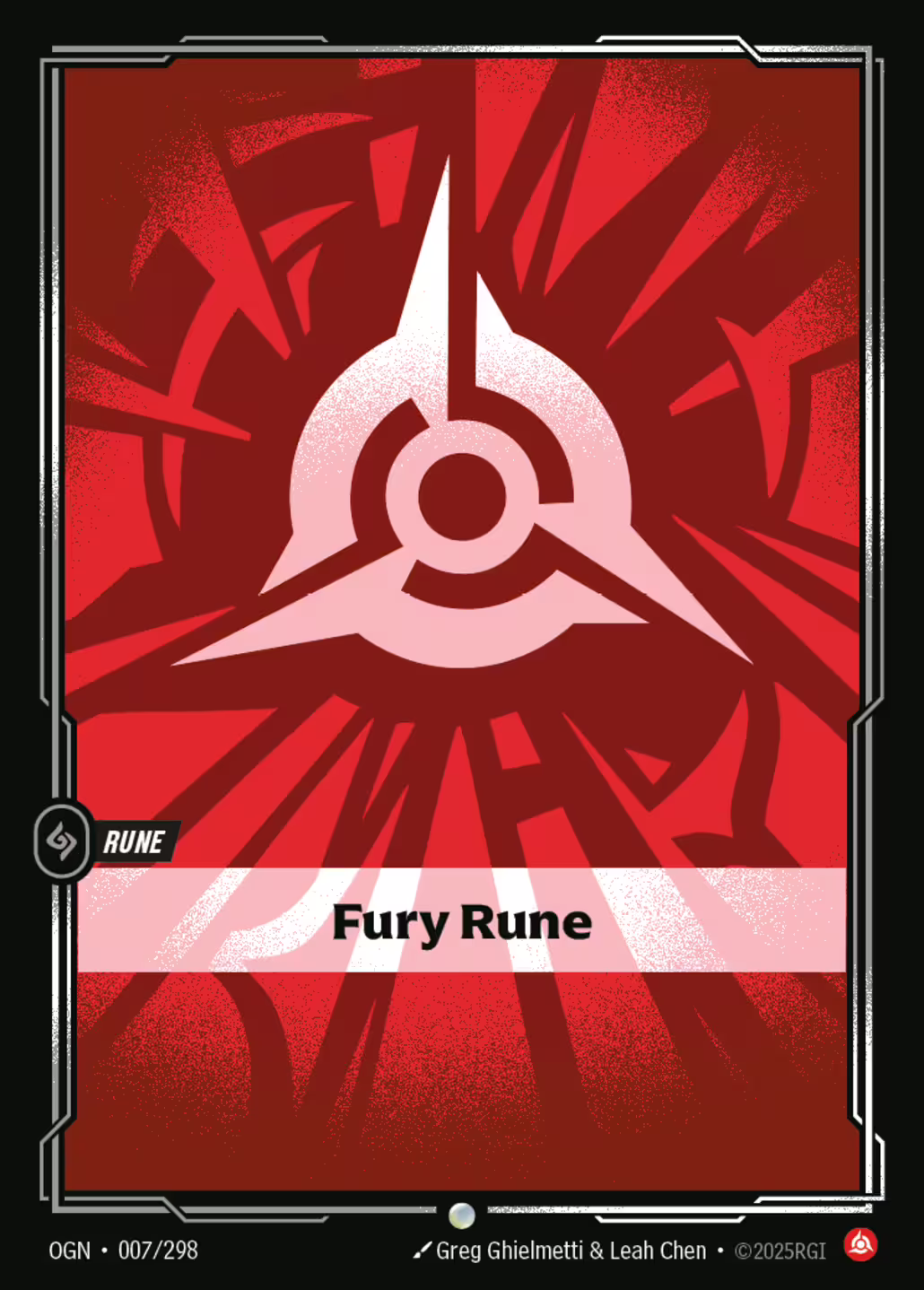 Fury Rune, Origins, Standard printing