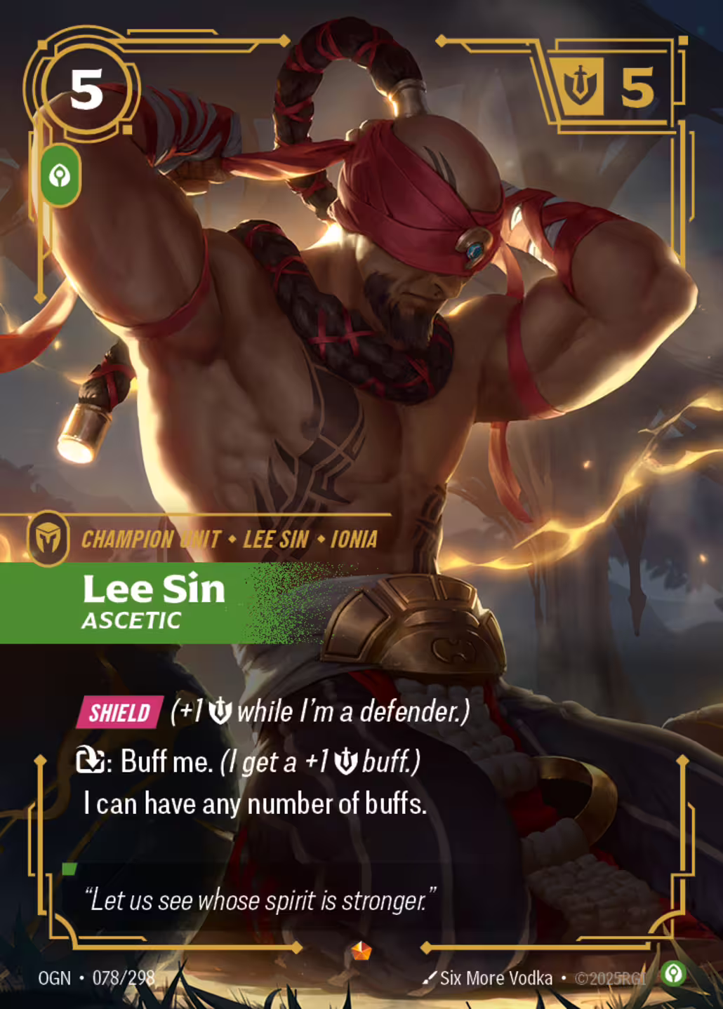 Lee Sin, Ascetic, Origins, Standard printing