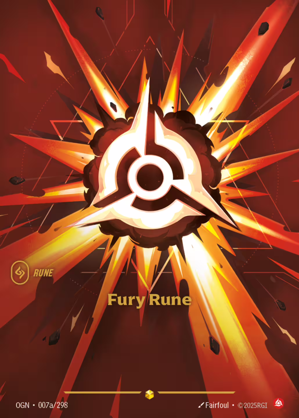 Fury Rune, Origins, Alt Art printing