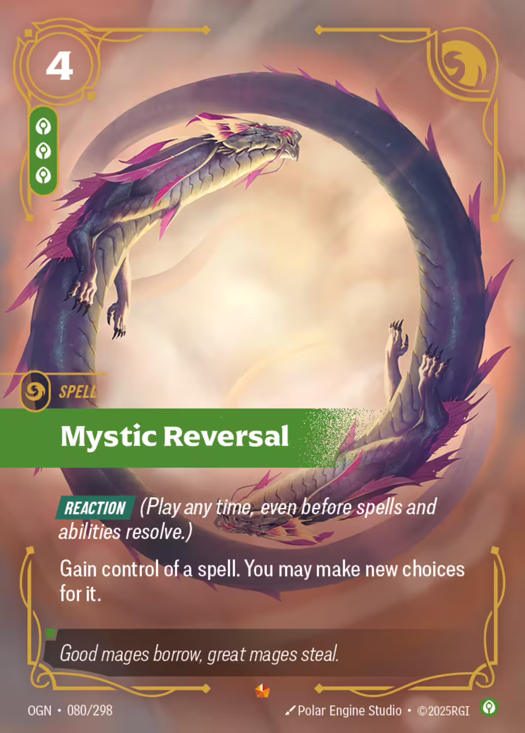 Mystic Reversal, Origins, Standard printing