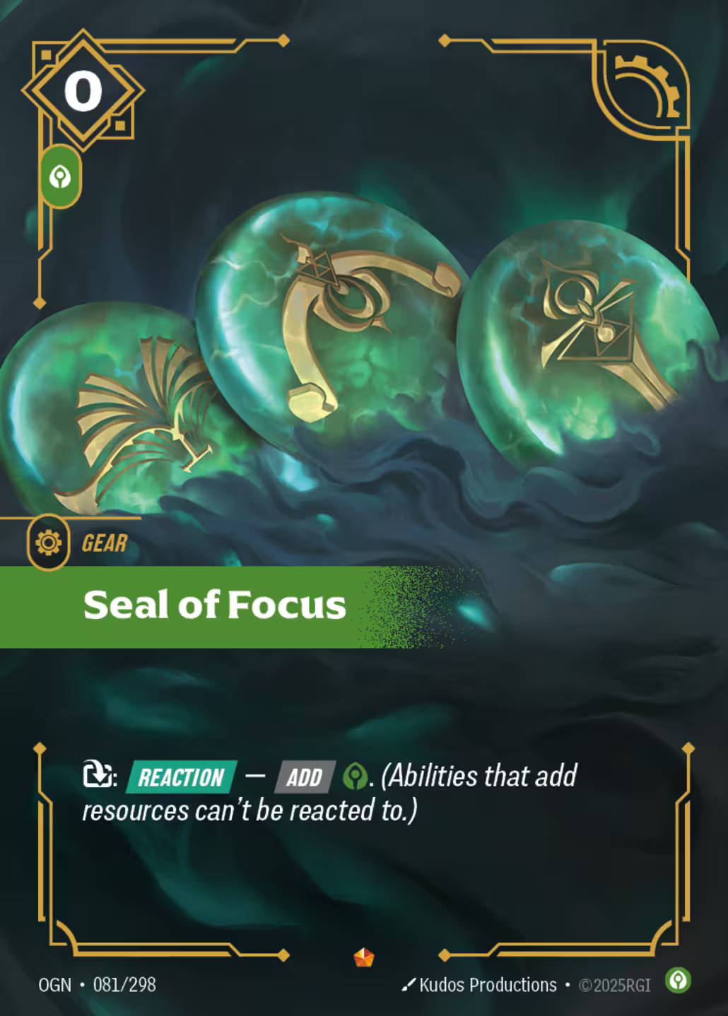 Seal of Focus, Origins, Standard printing
